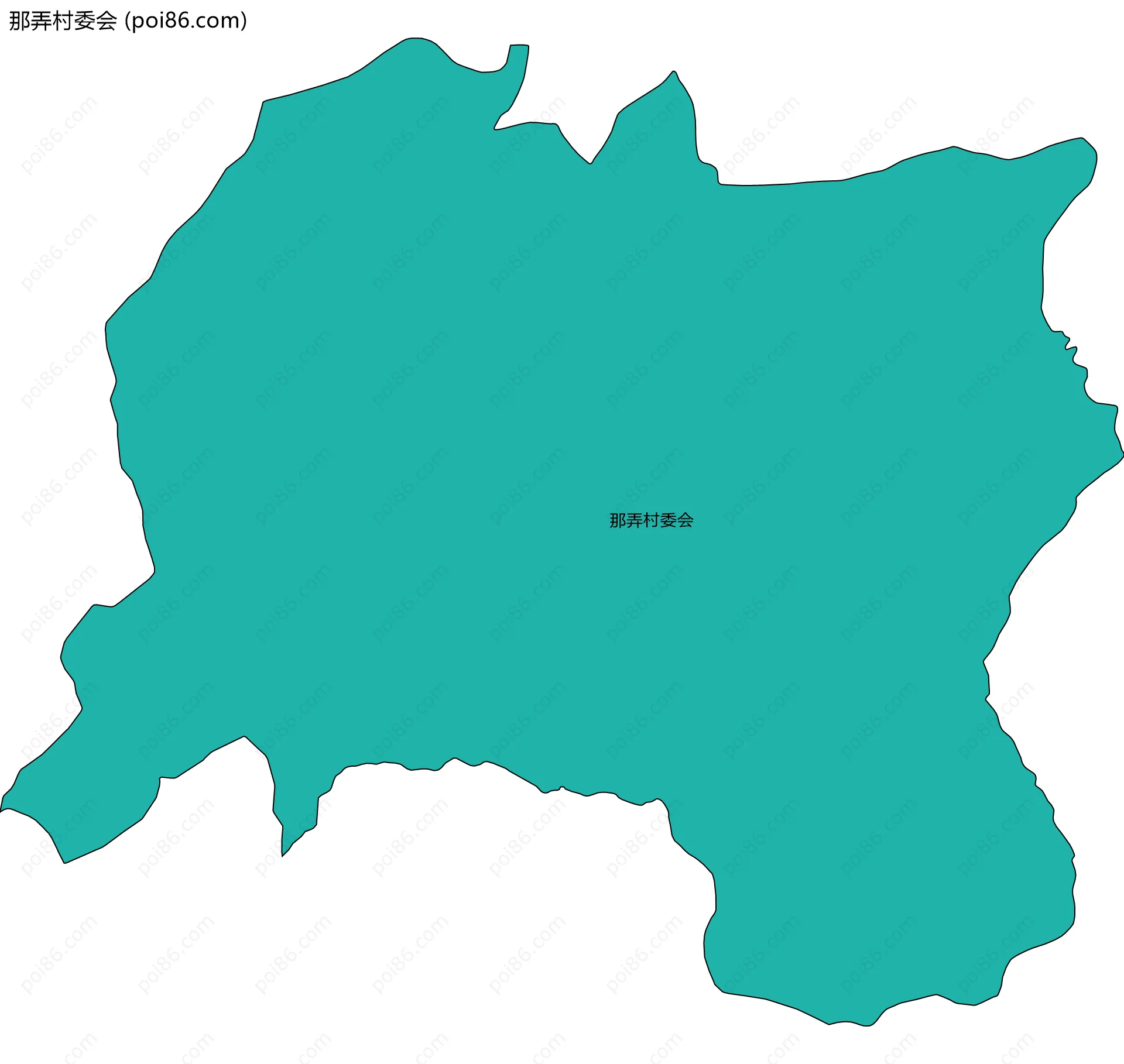 那弄村委会边界地图