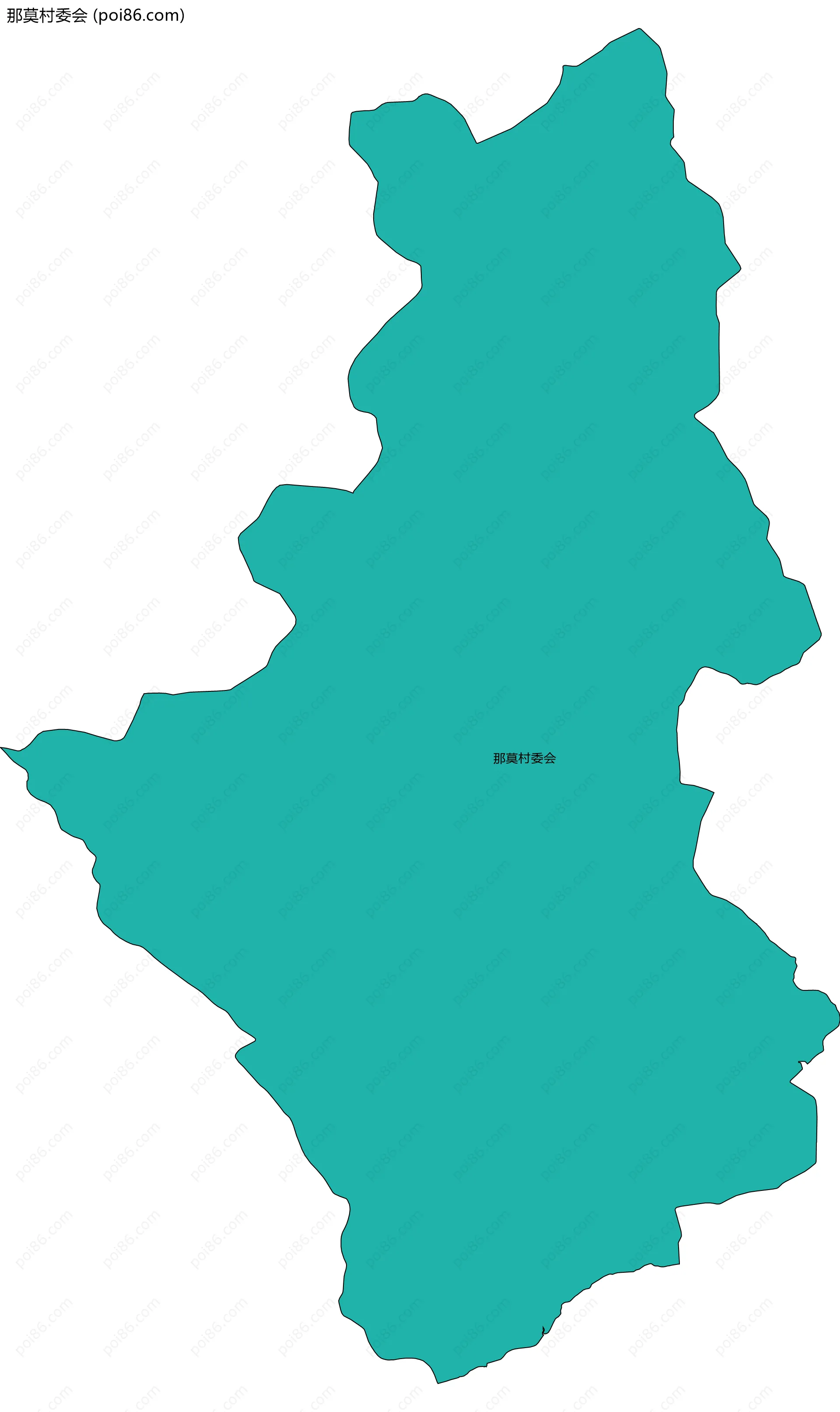 那莫村委会边界地图