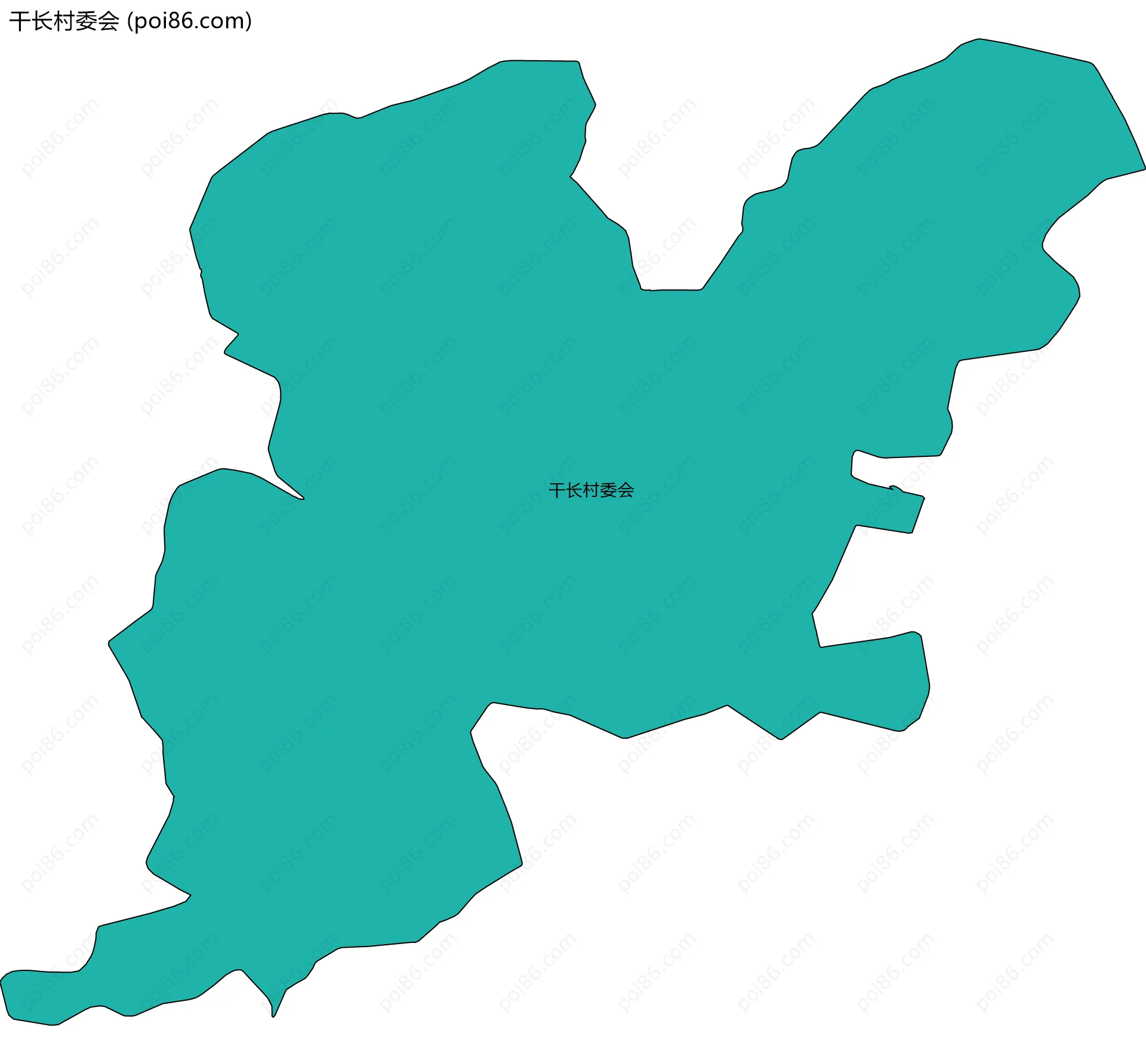 干长村委会边界地图