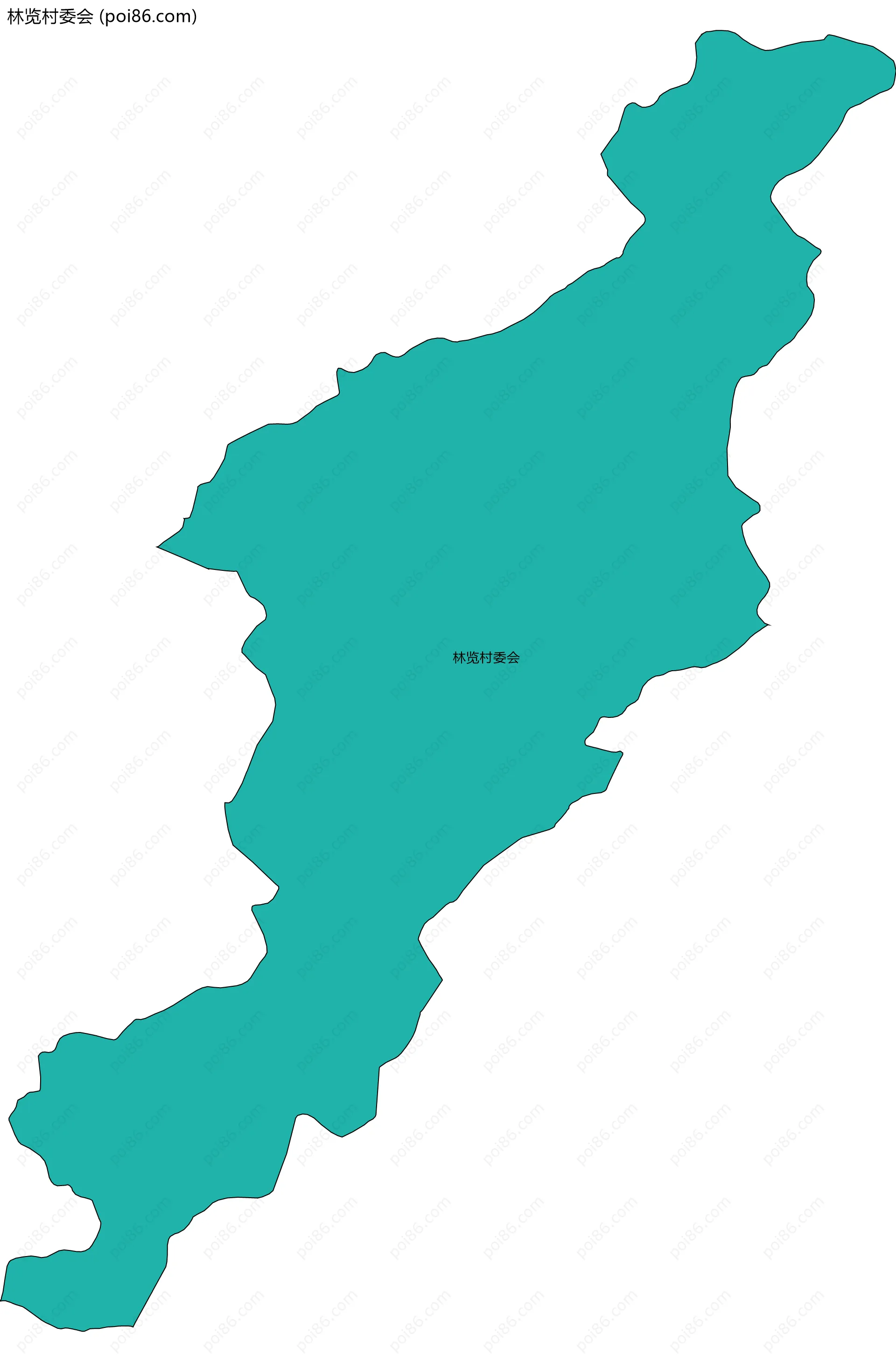 林览村委会边界地图