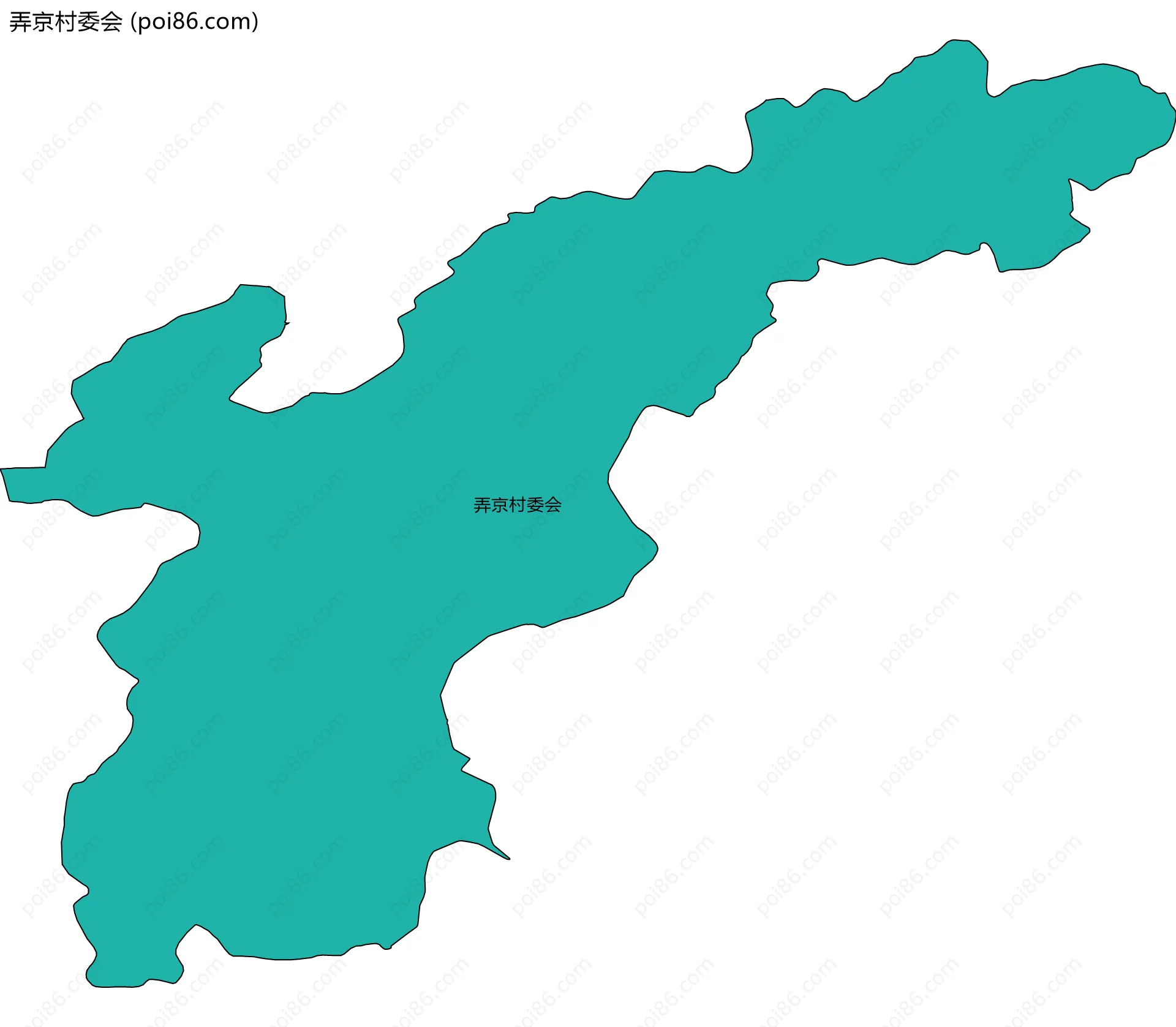 弄京村委会边界地图