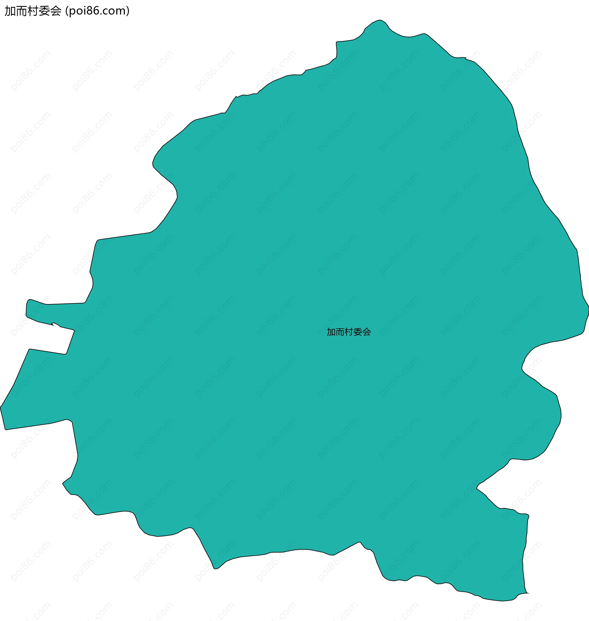 加而村委会边界地图