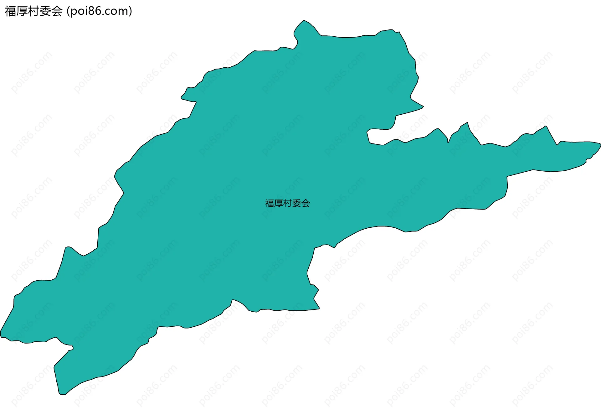 福厚村委会边界地图