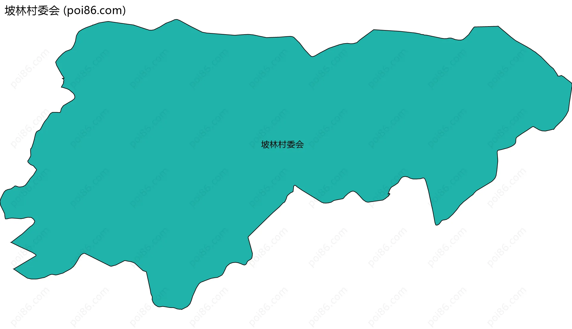 坡林村委会边界地图