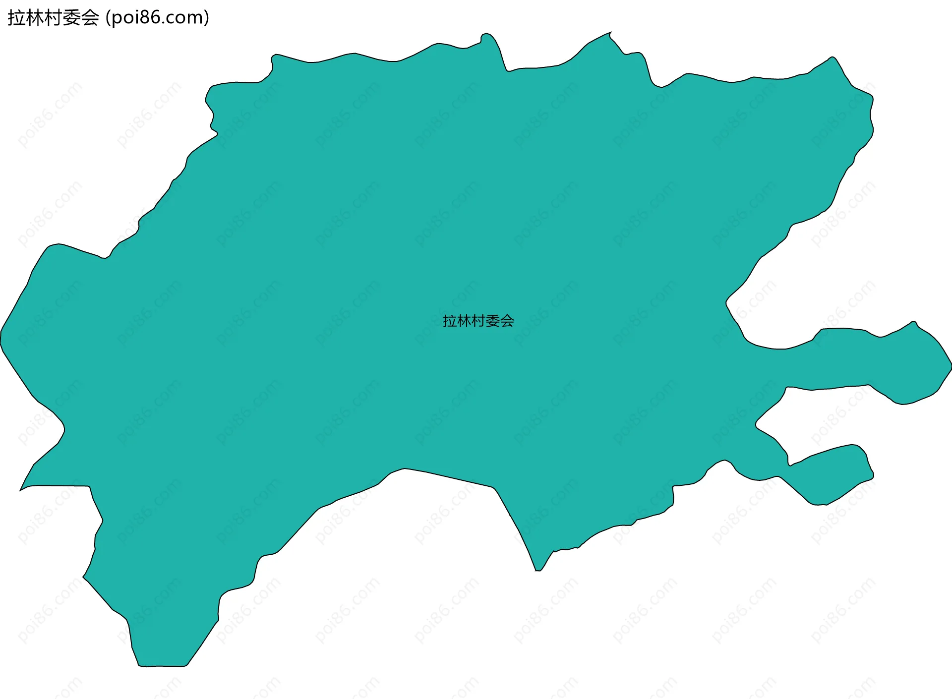 拉林村委会边界地图