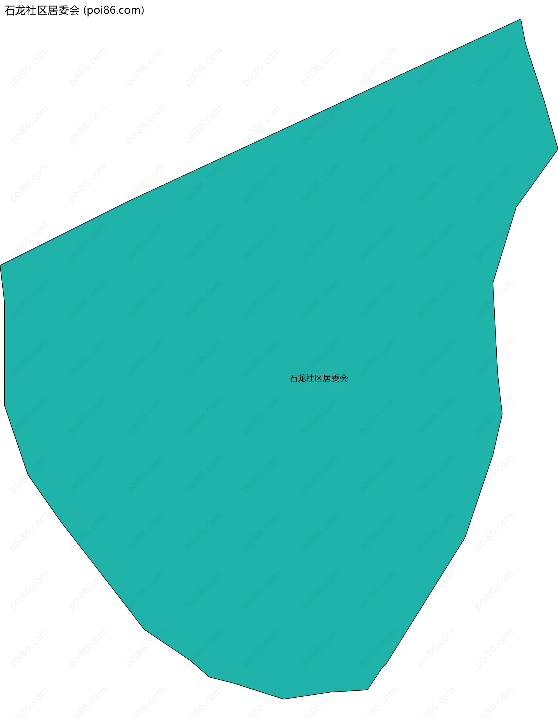 石龙社区居委会边界地图