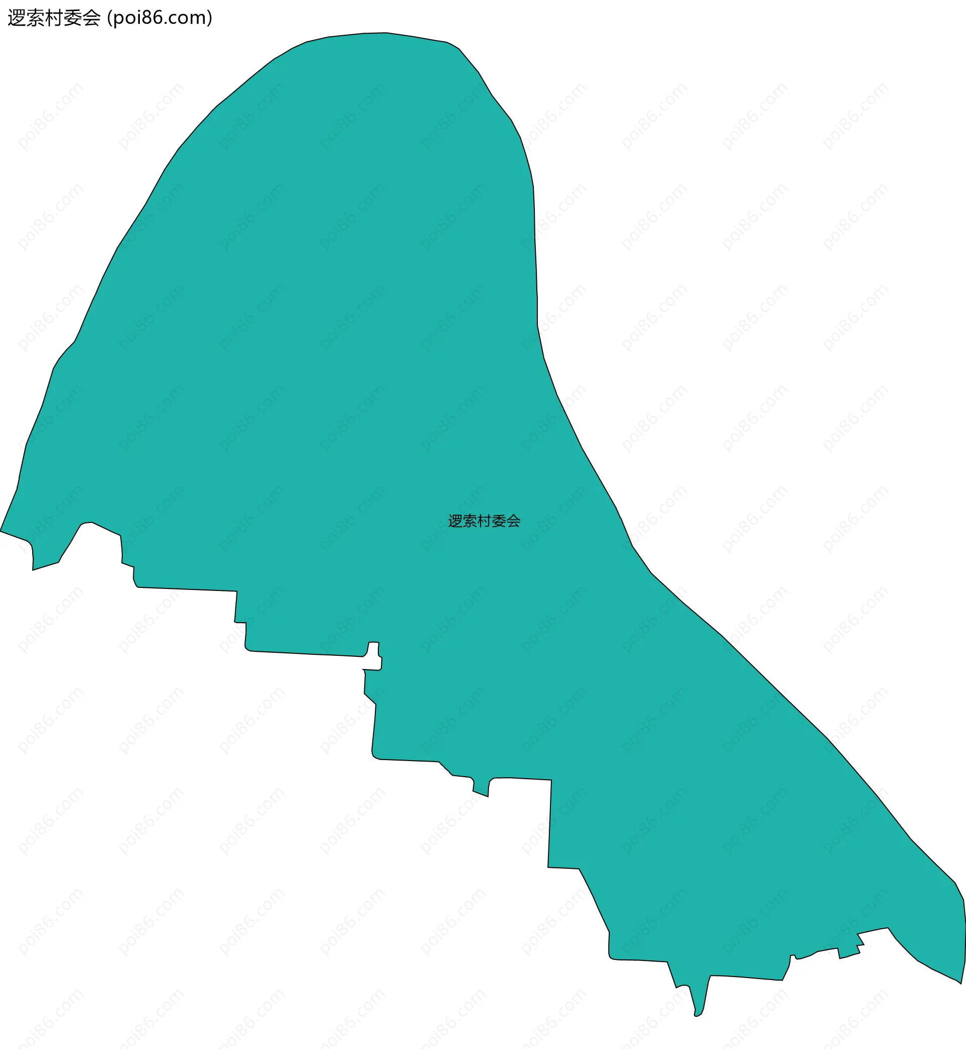 逻索村委会边界地图