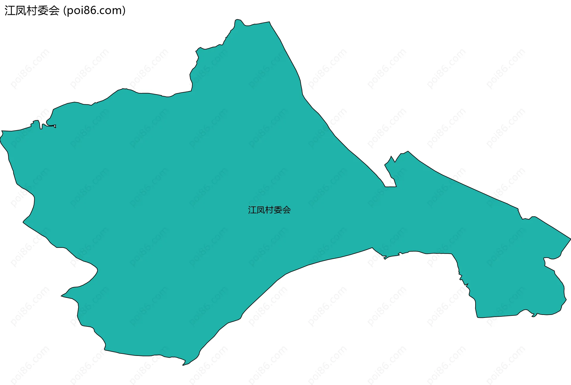 江凤村委会边界地图
