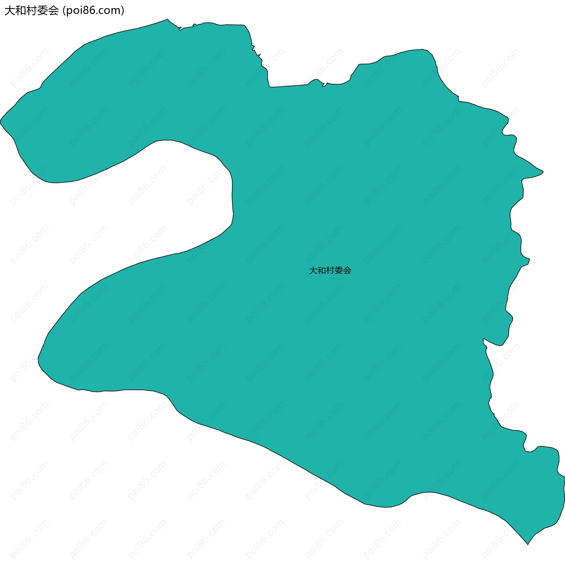 大和村委会边界地图