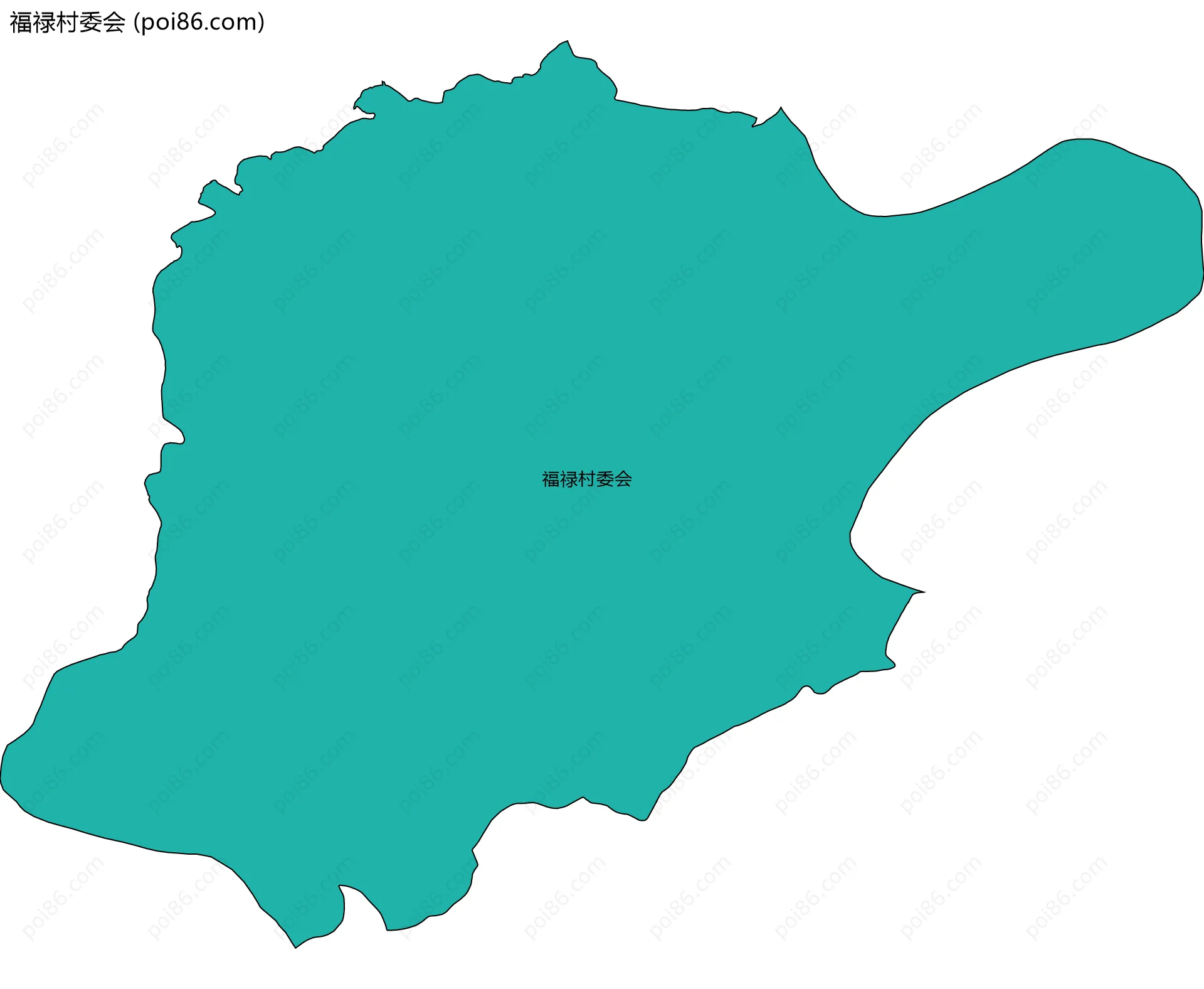 福禄村委会边界地图