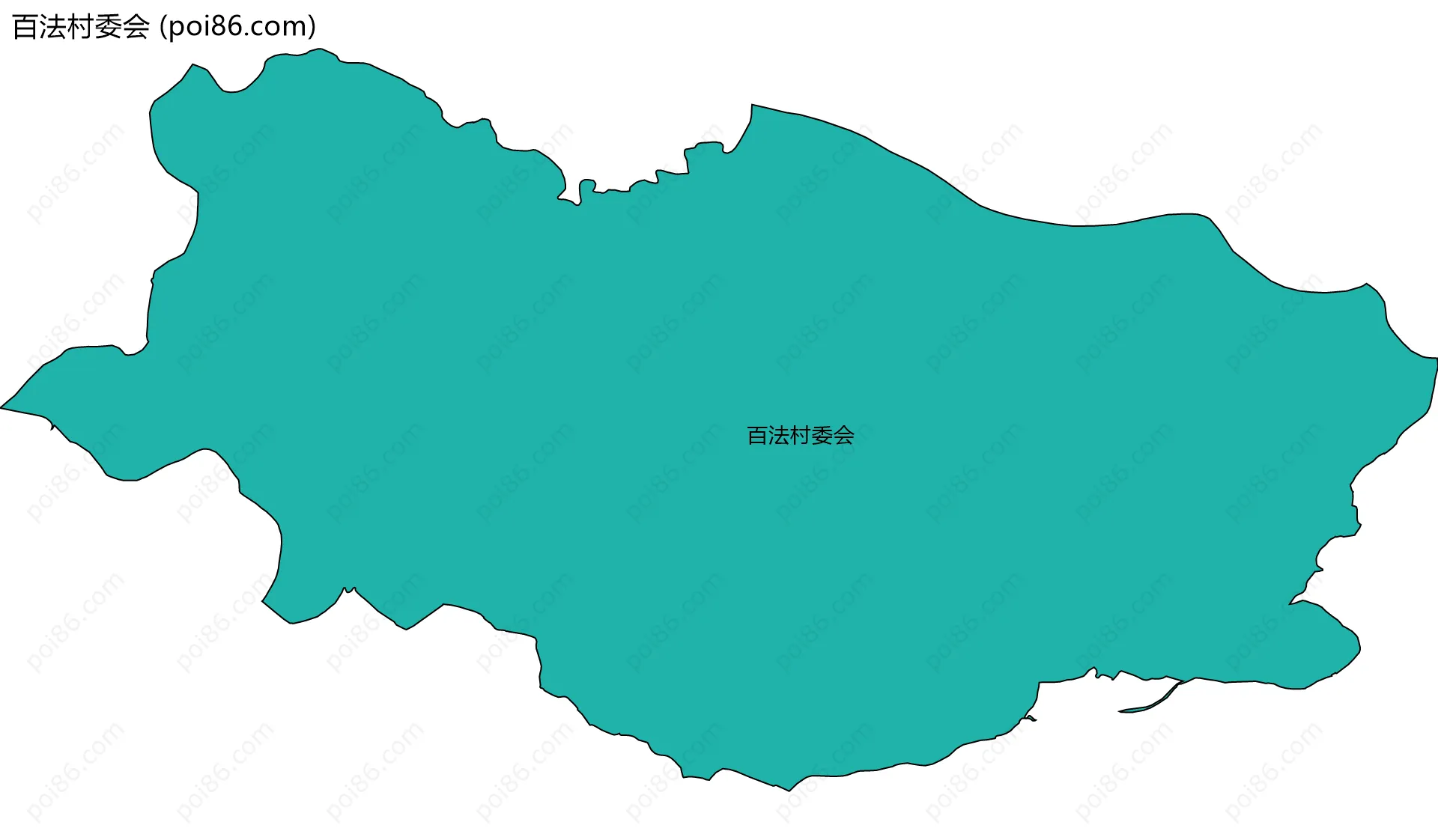 百法村委会边界地图