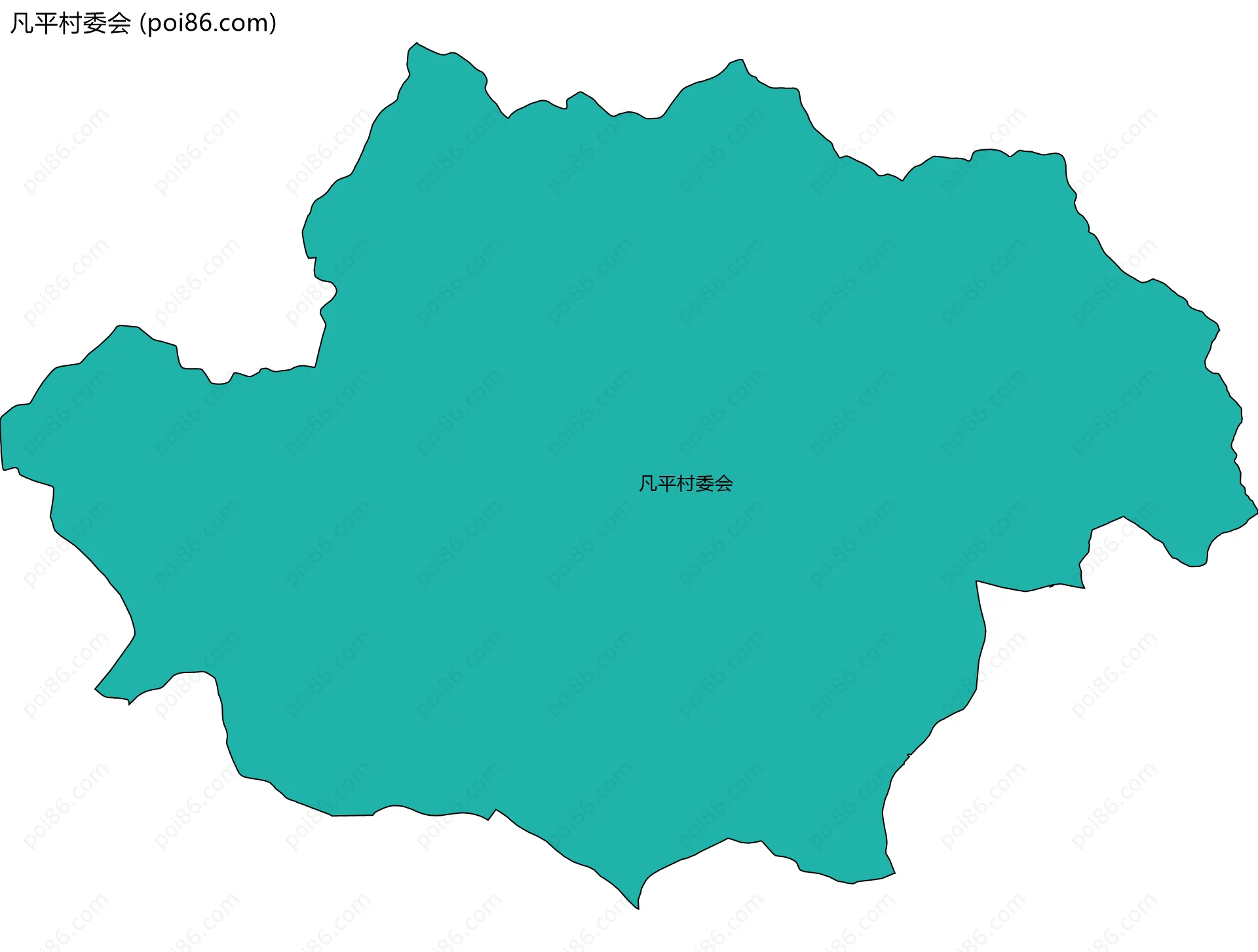凡平村委会边界地图