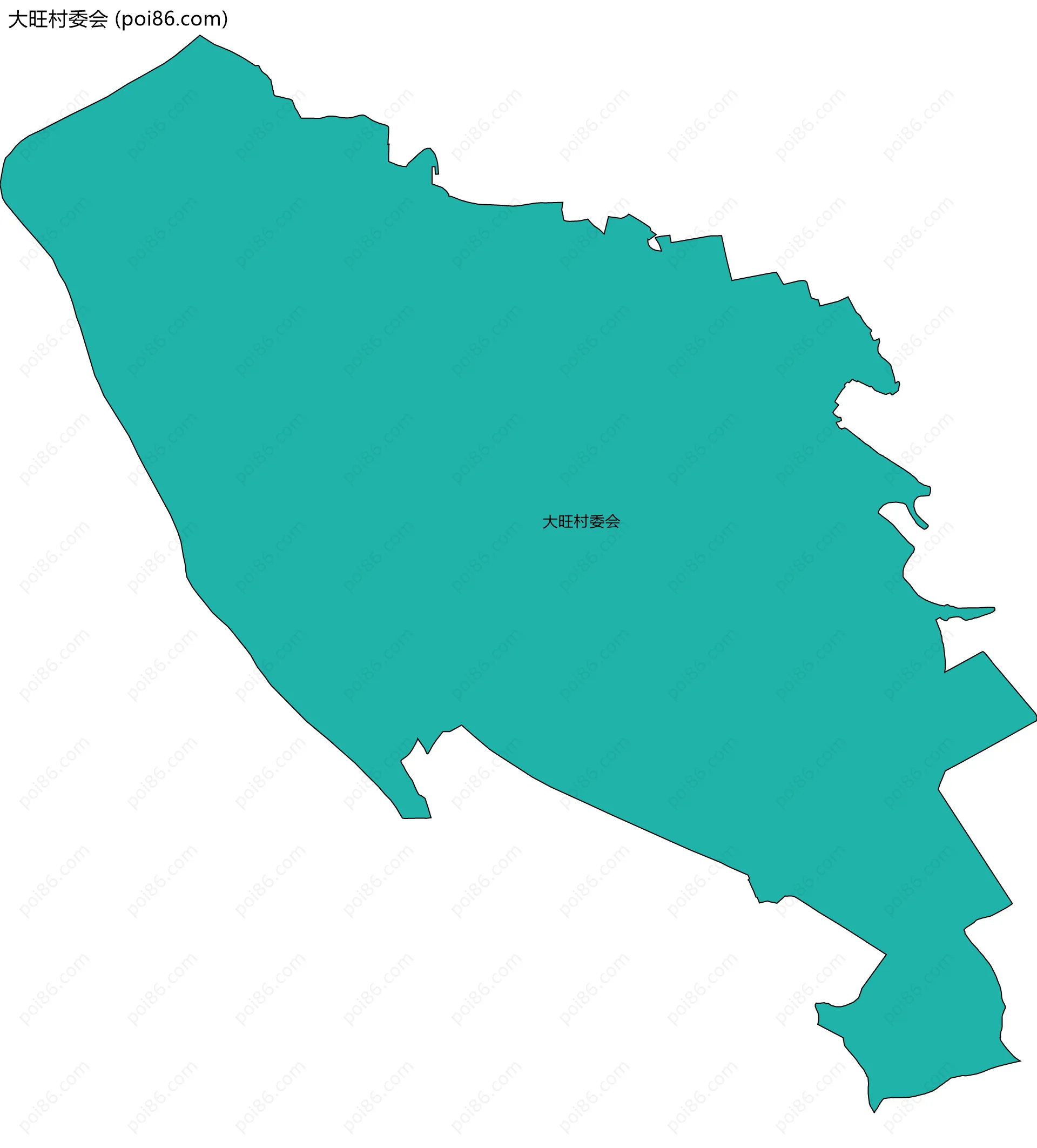 大旺村委会边界地图