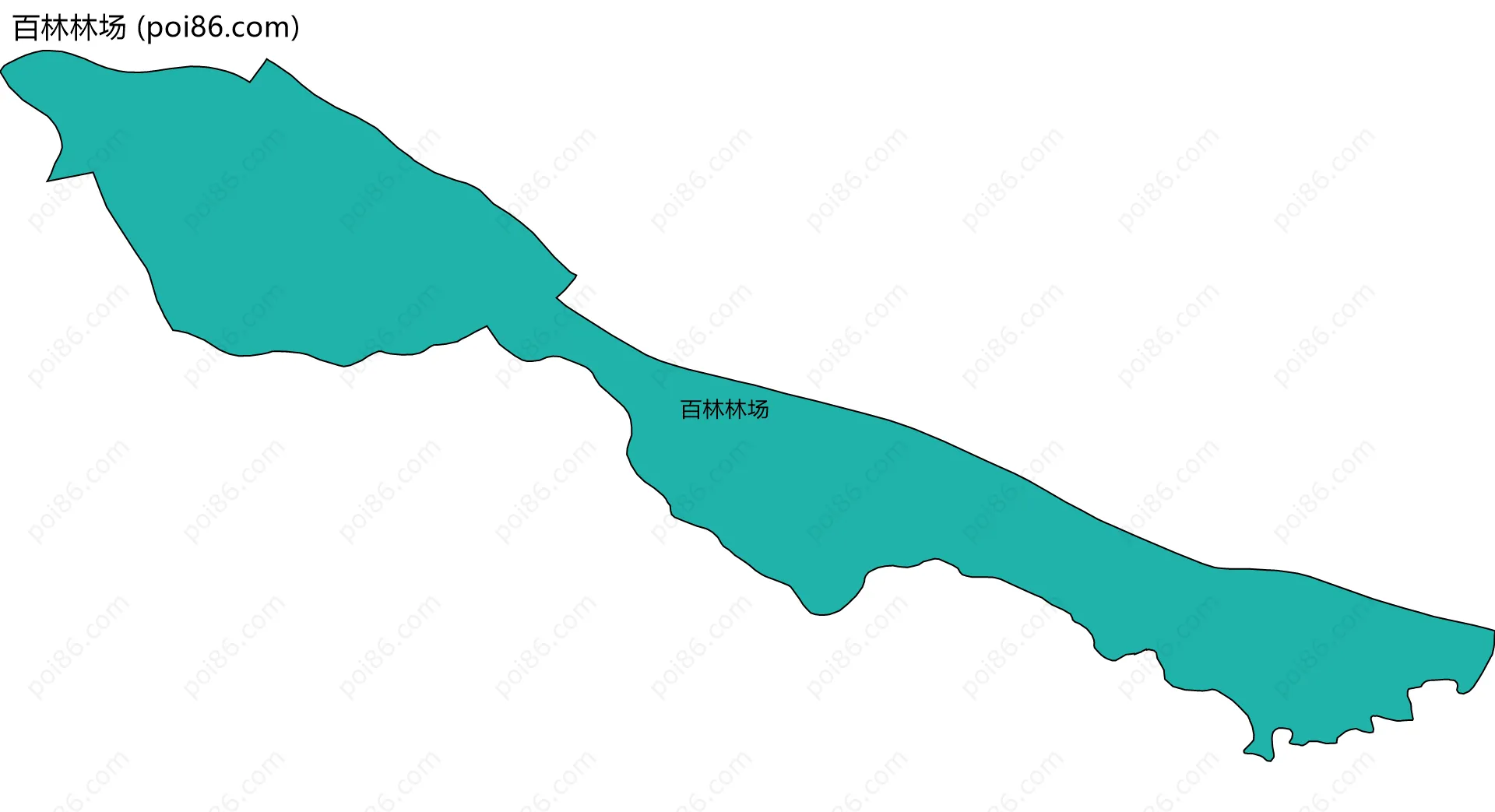 百林林场边界地图