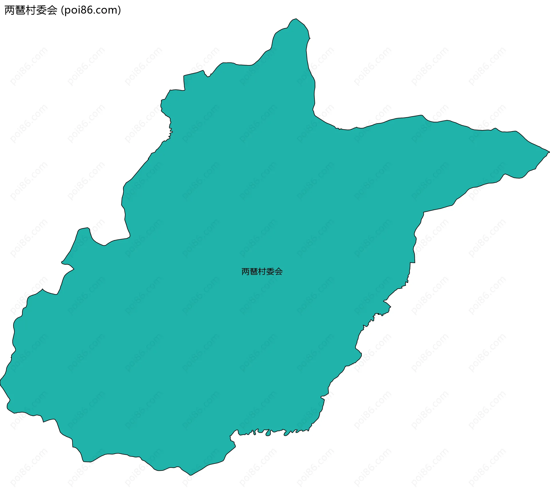 两琶村委会边界地图