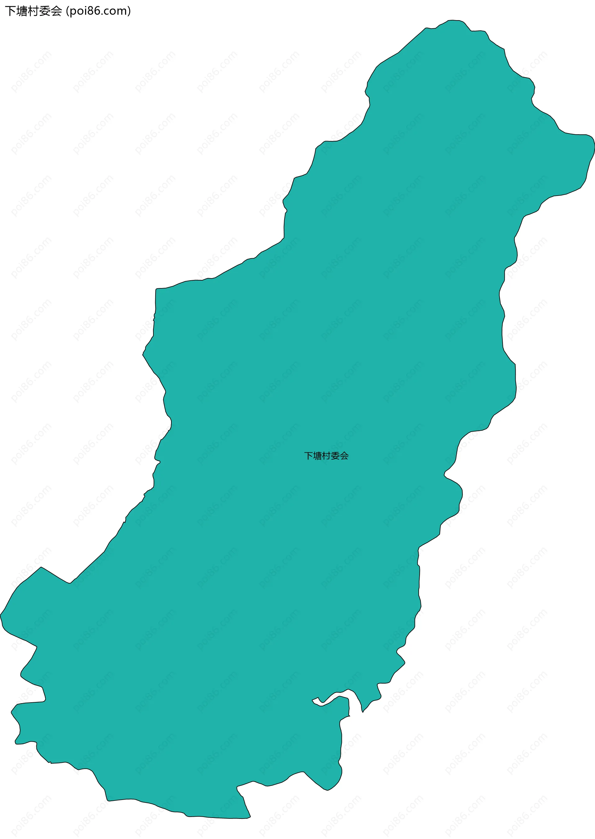 下塘村委会边界地图