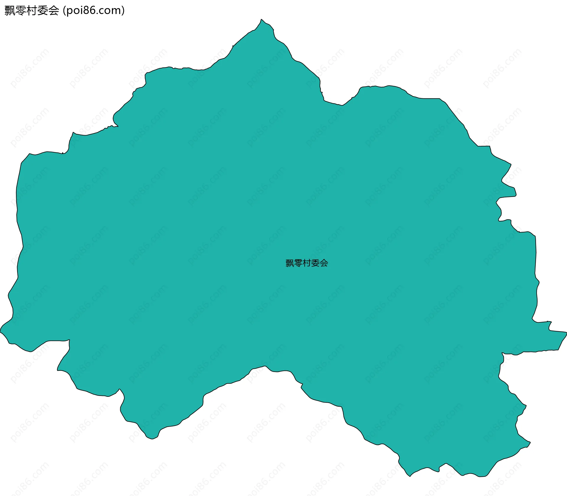 飘零村委会边界地图