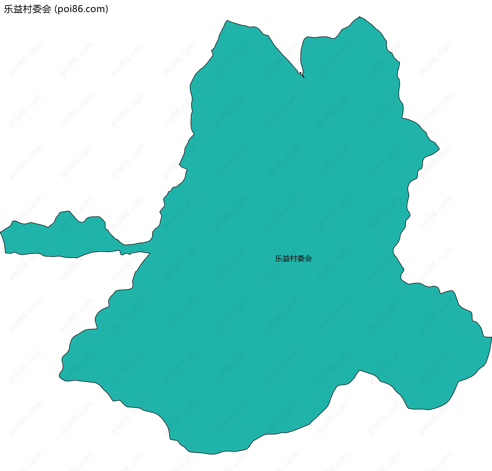 乐益村委会边界地图