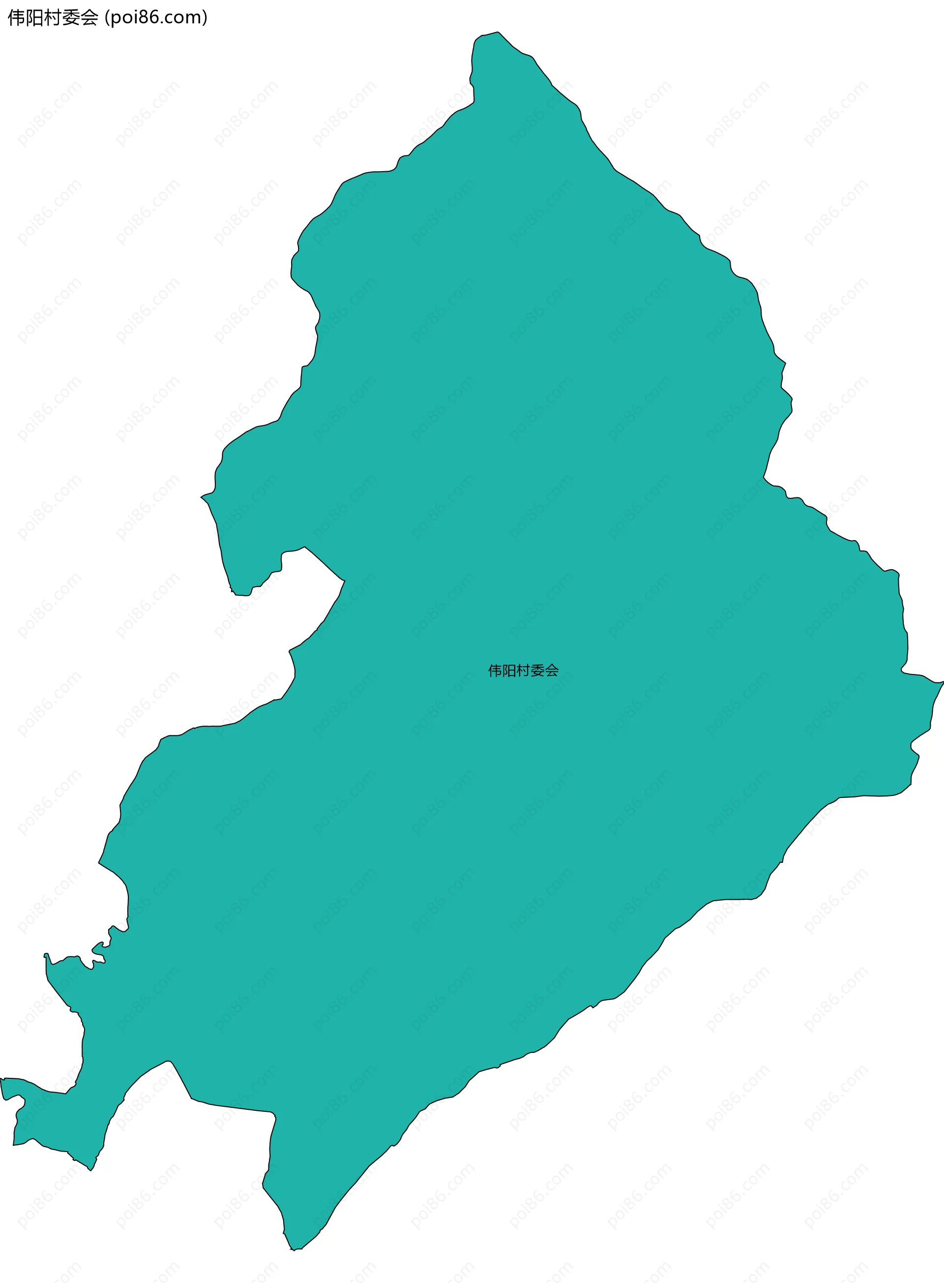 伟阳村委会边界地图