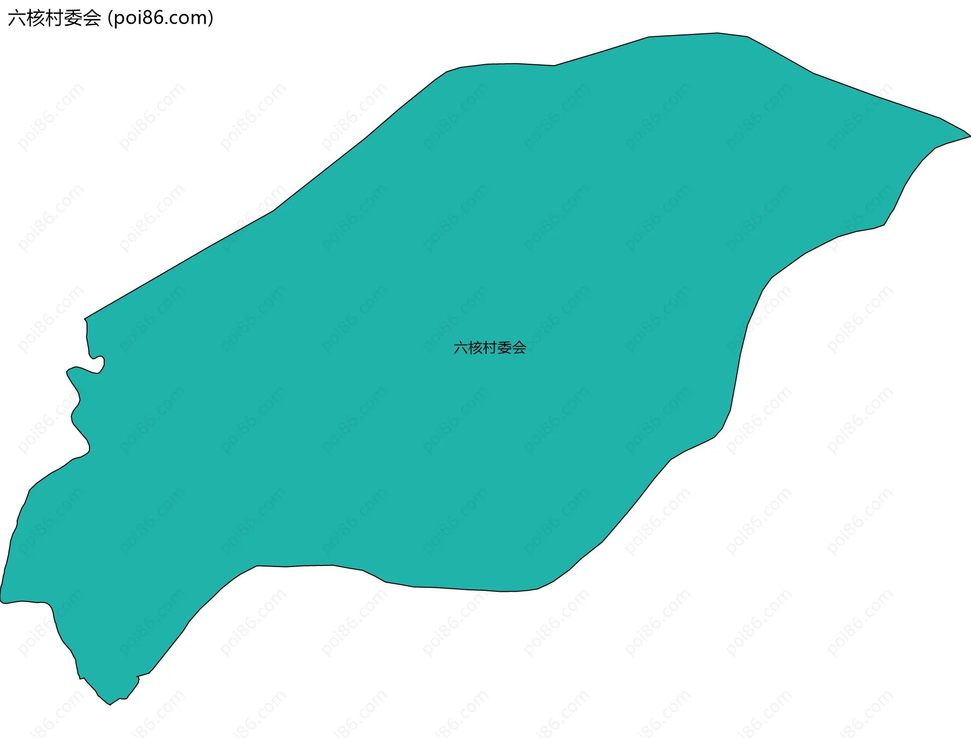 六核村委会边界地图