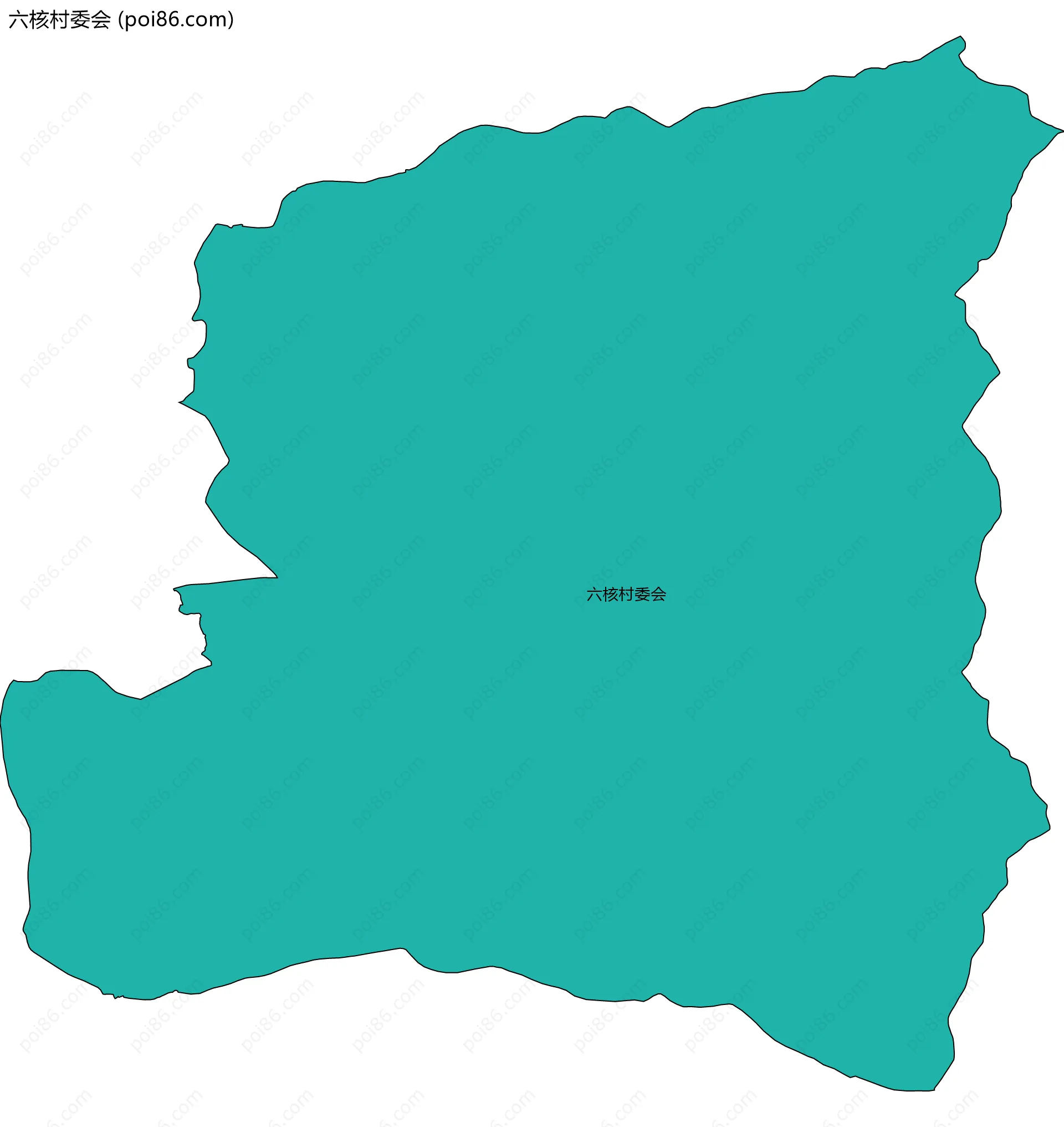 六核村委会边界地图