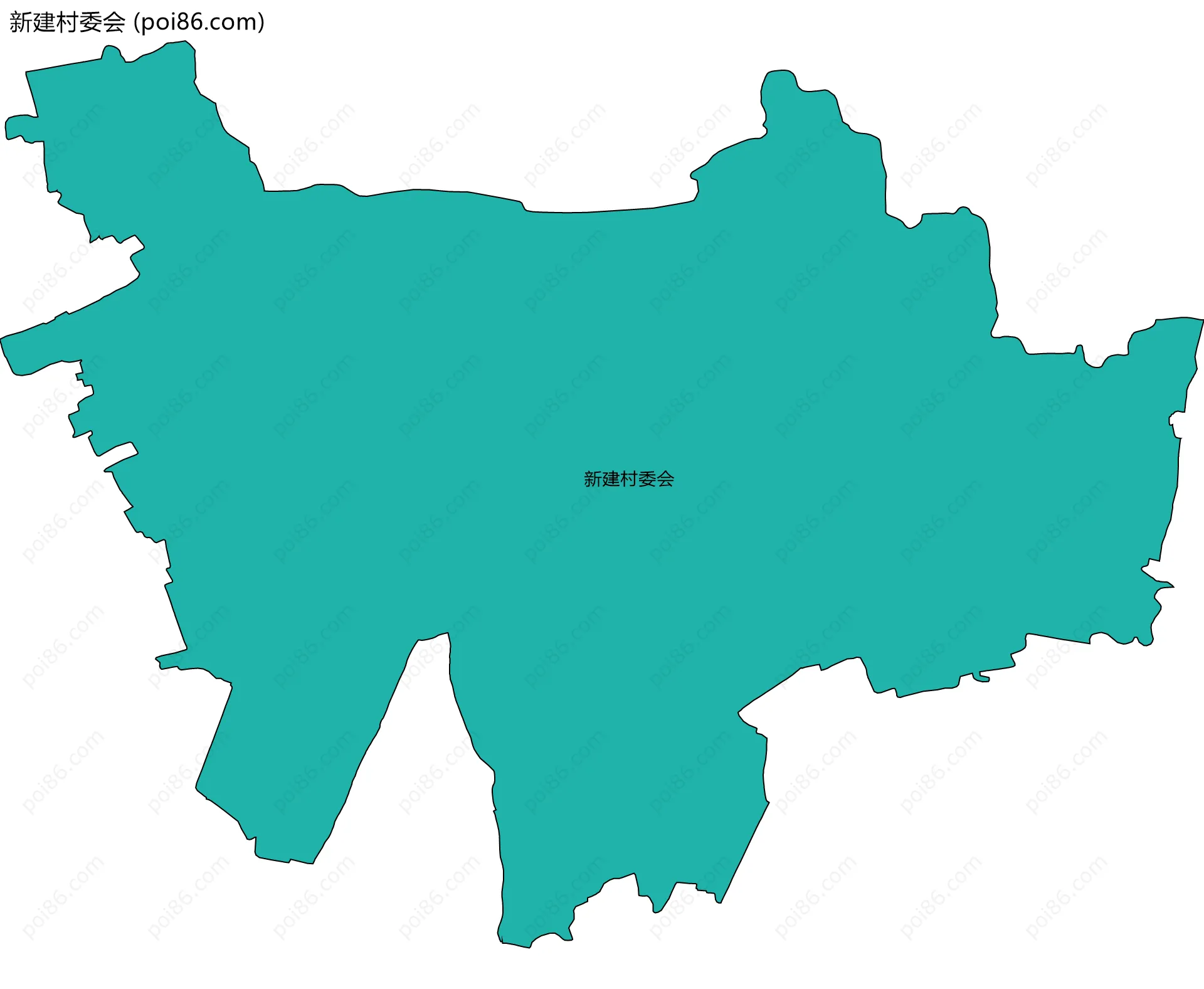 新建村委会边界地图