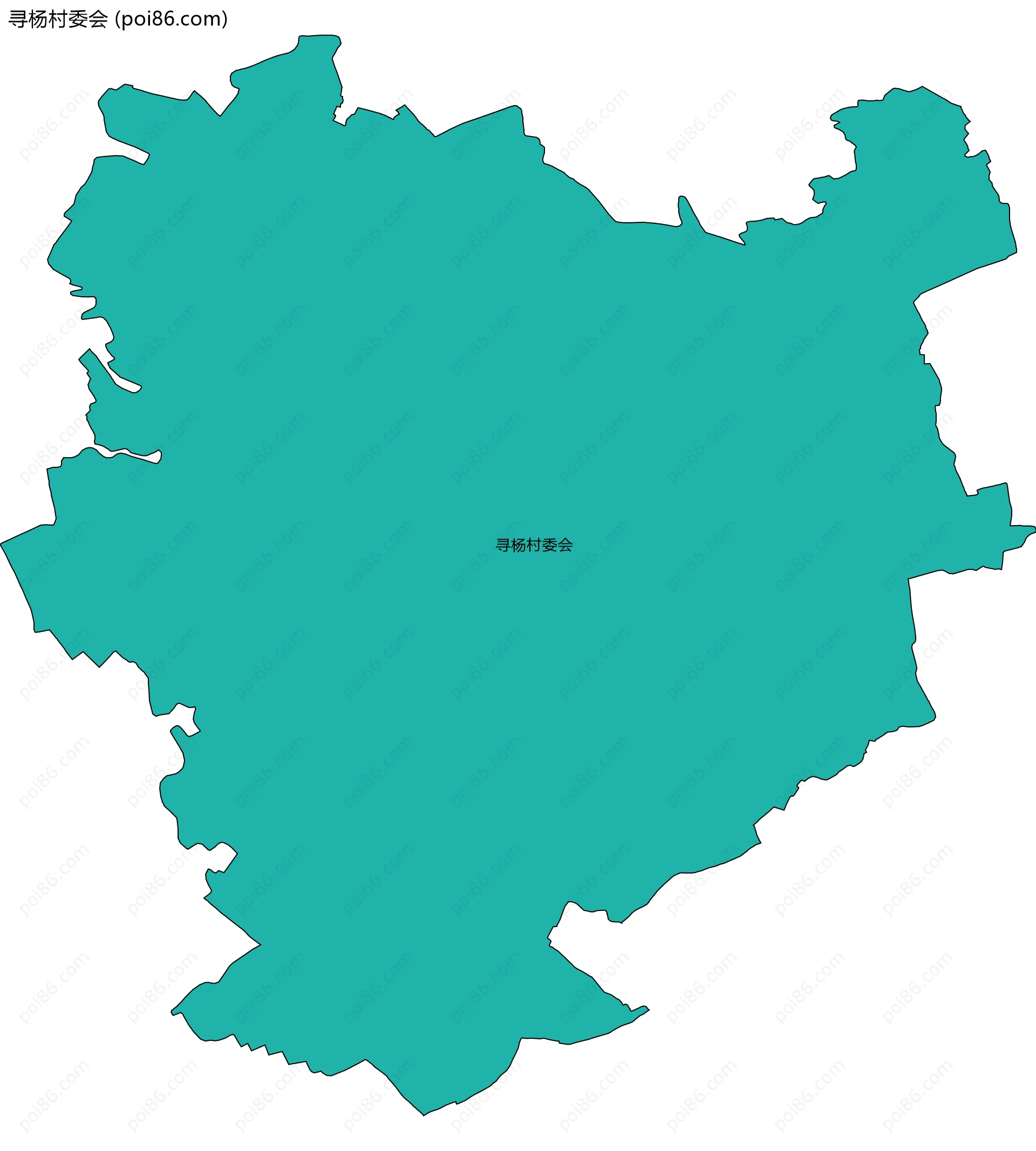寻杨村委会边界地图