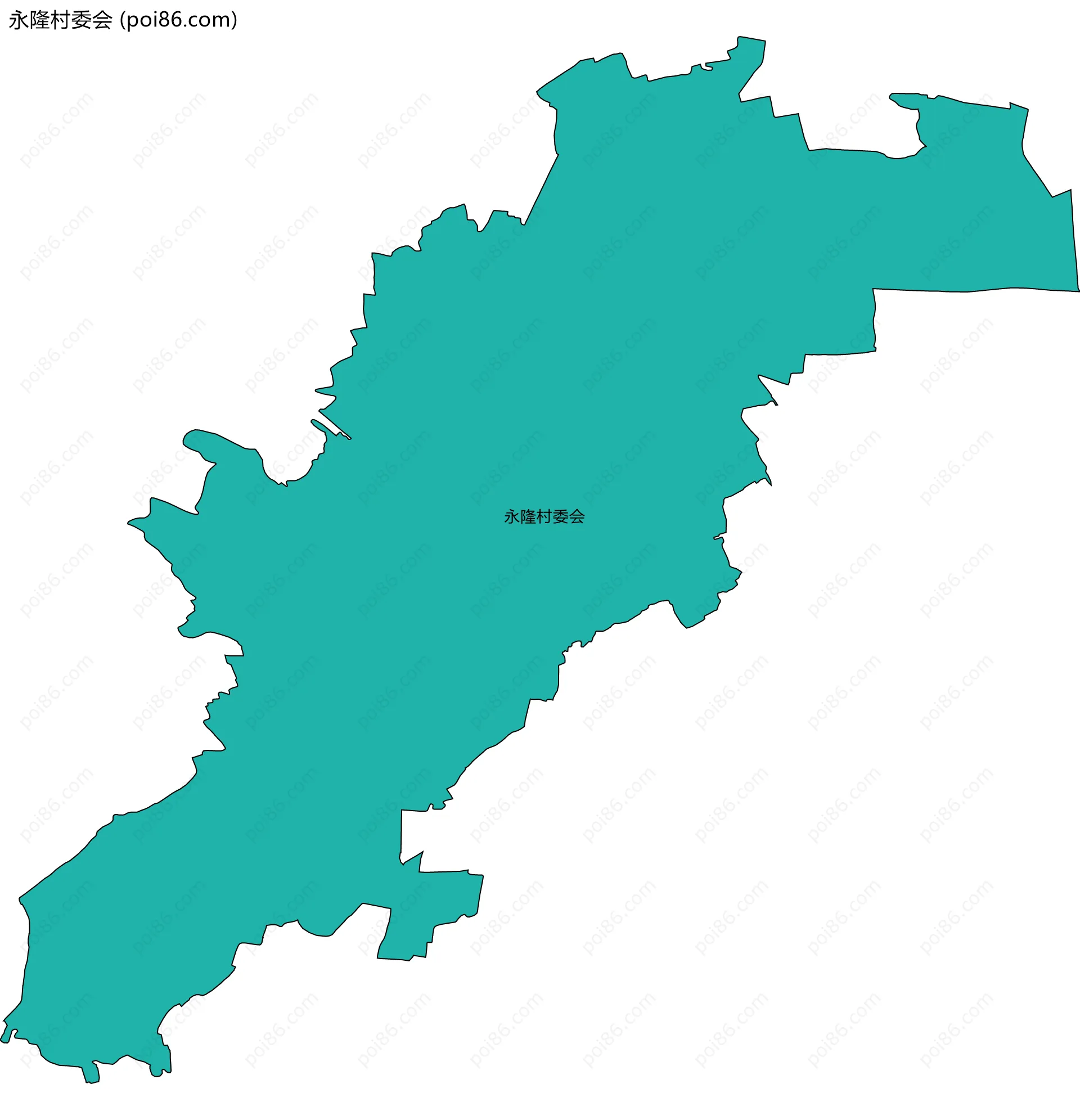 永隆村委会边界地图