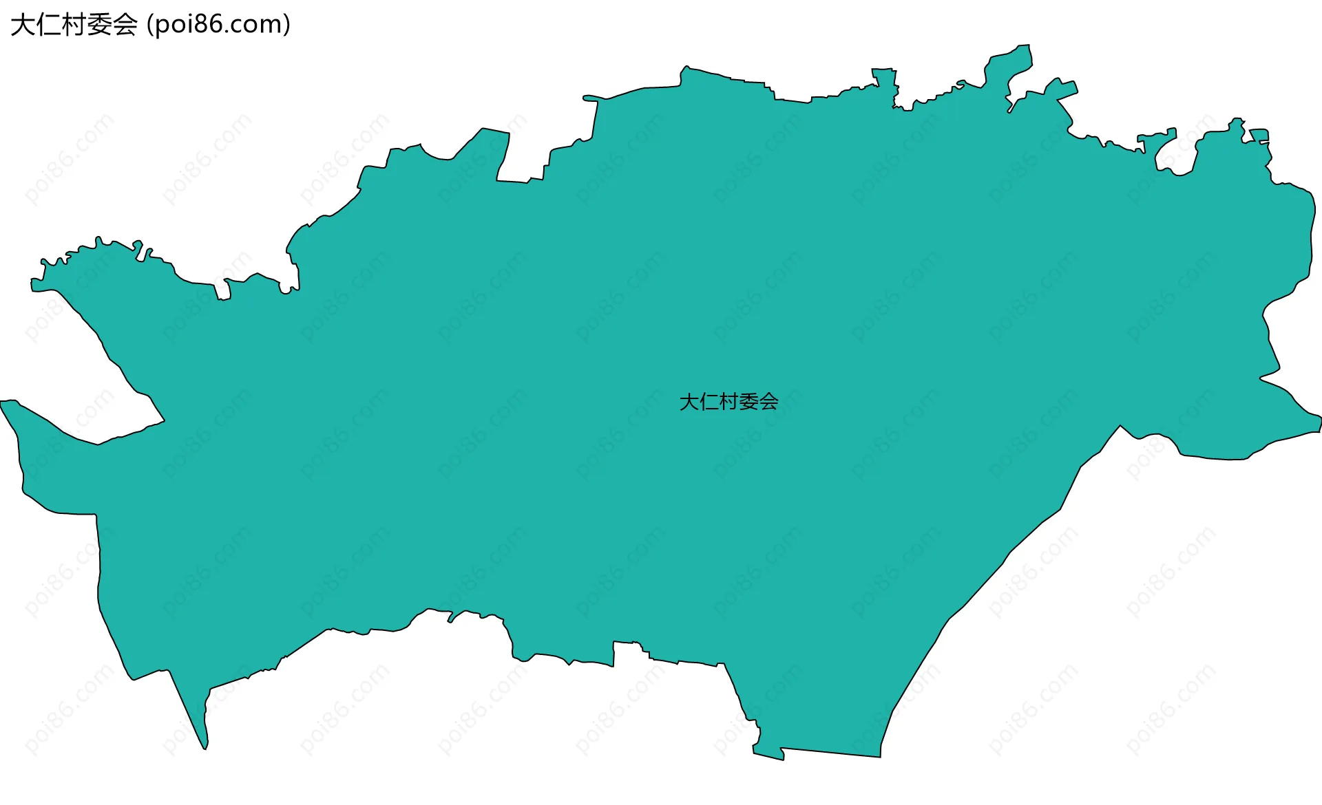 大仁村委会边界地图