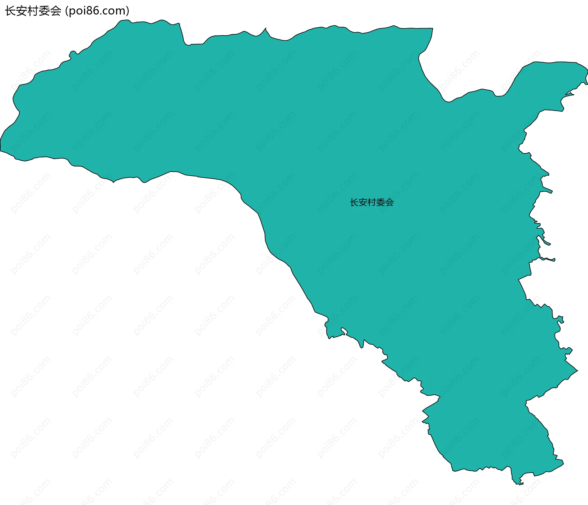 长安村委会边界地图