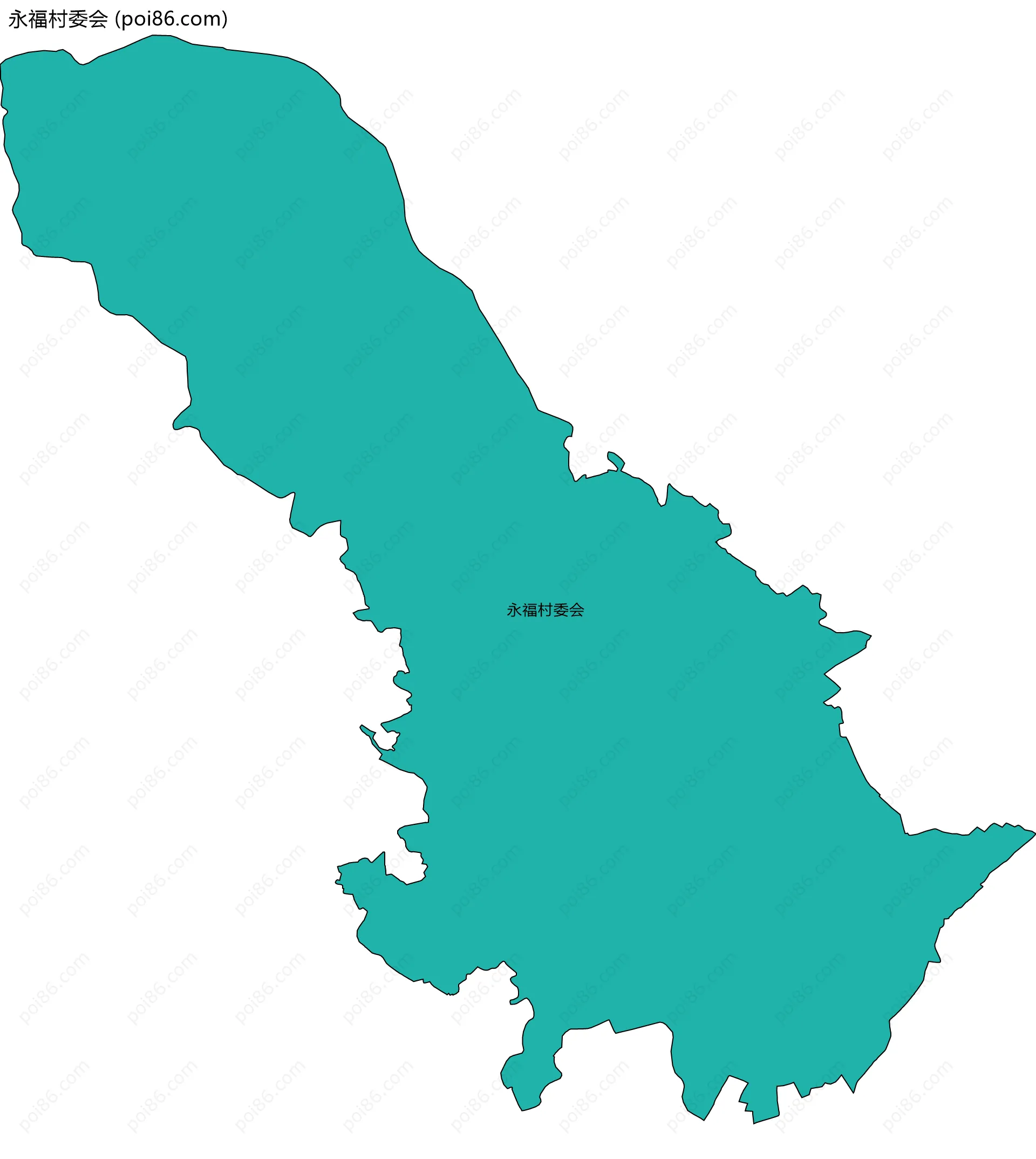 永福村委会边界地图