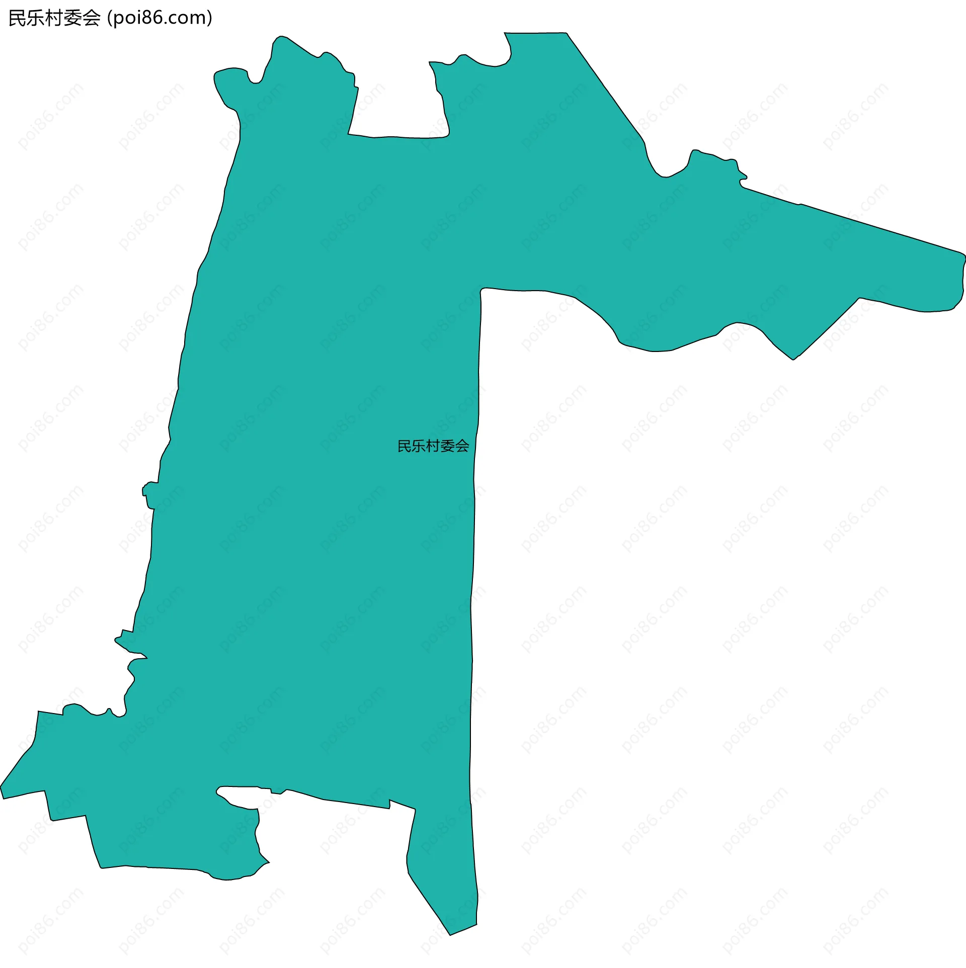 民乐村委会边界地图