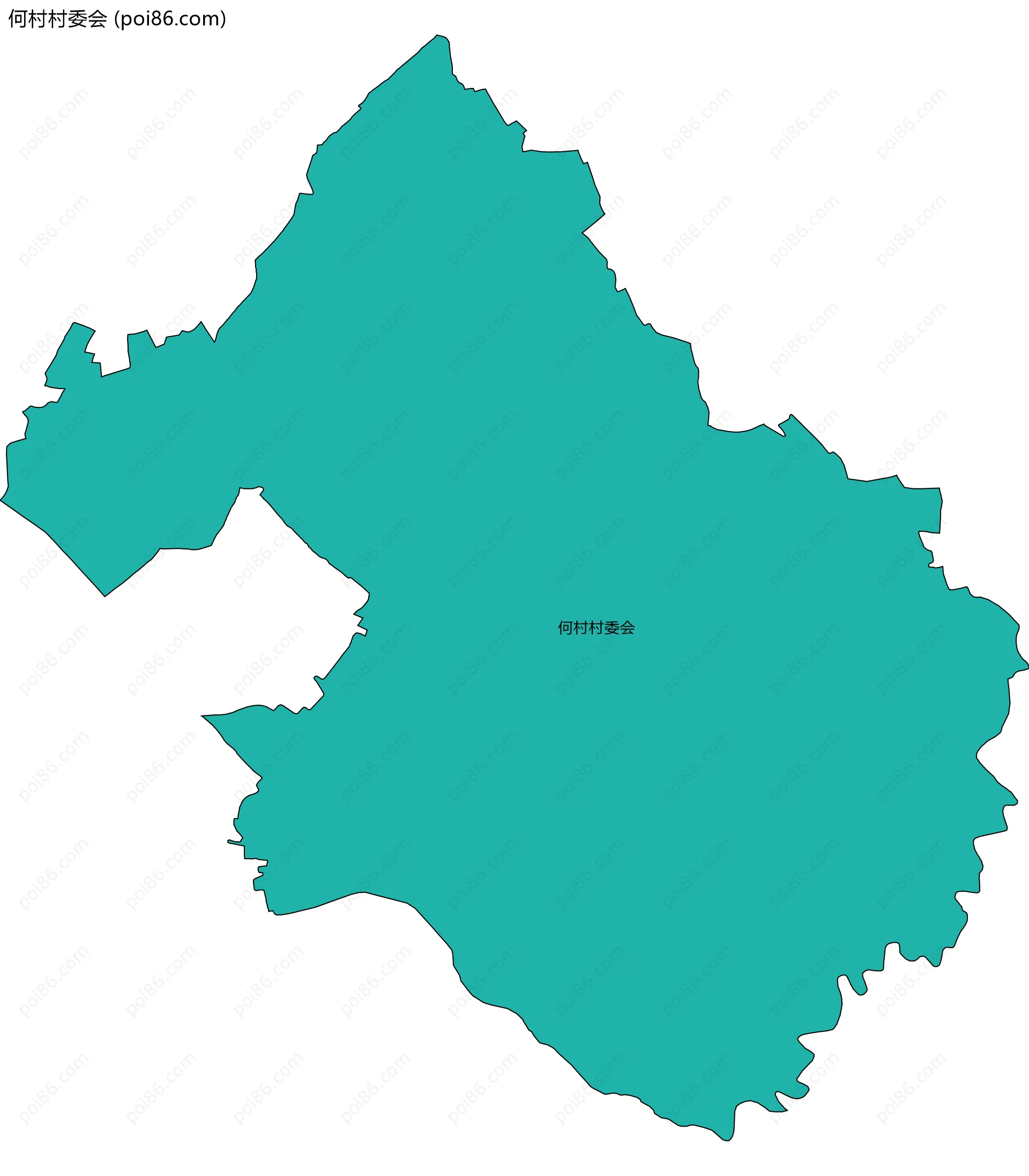 何村村委会边界地图