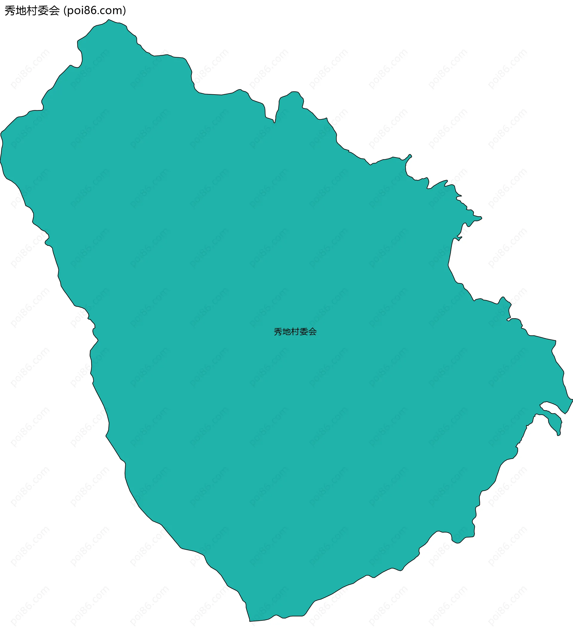 秀地村委会边界地图