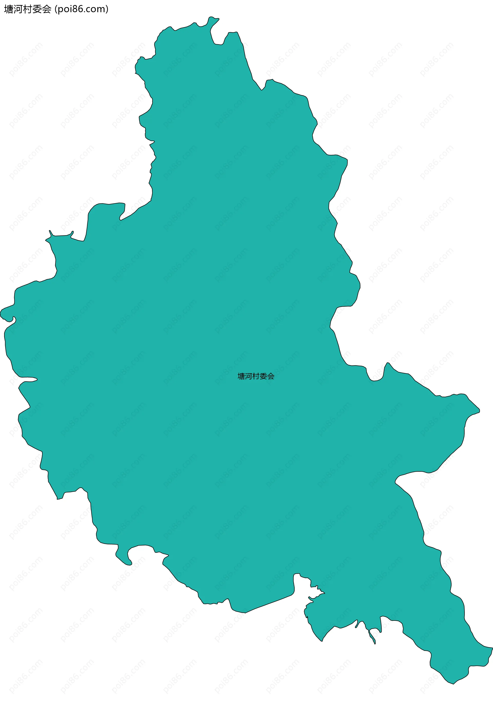 塘河村委会边界地图