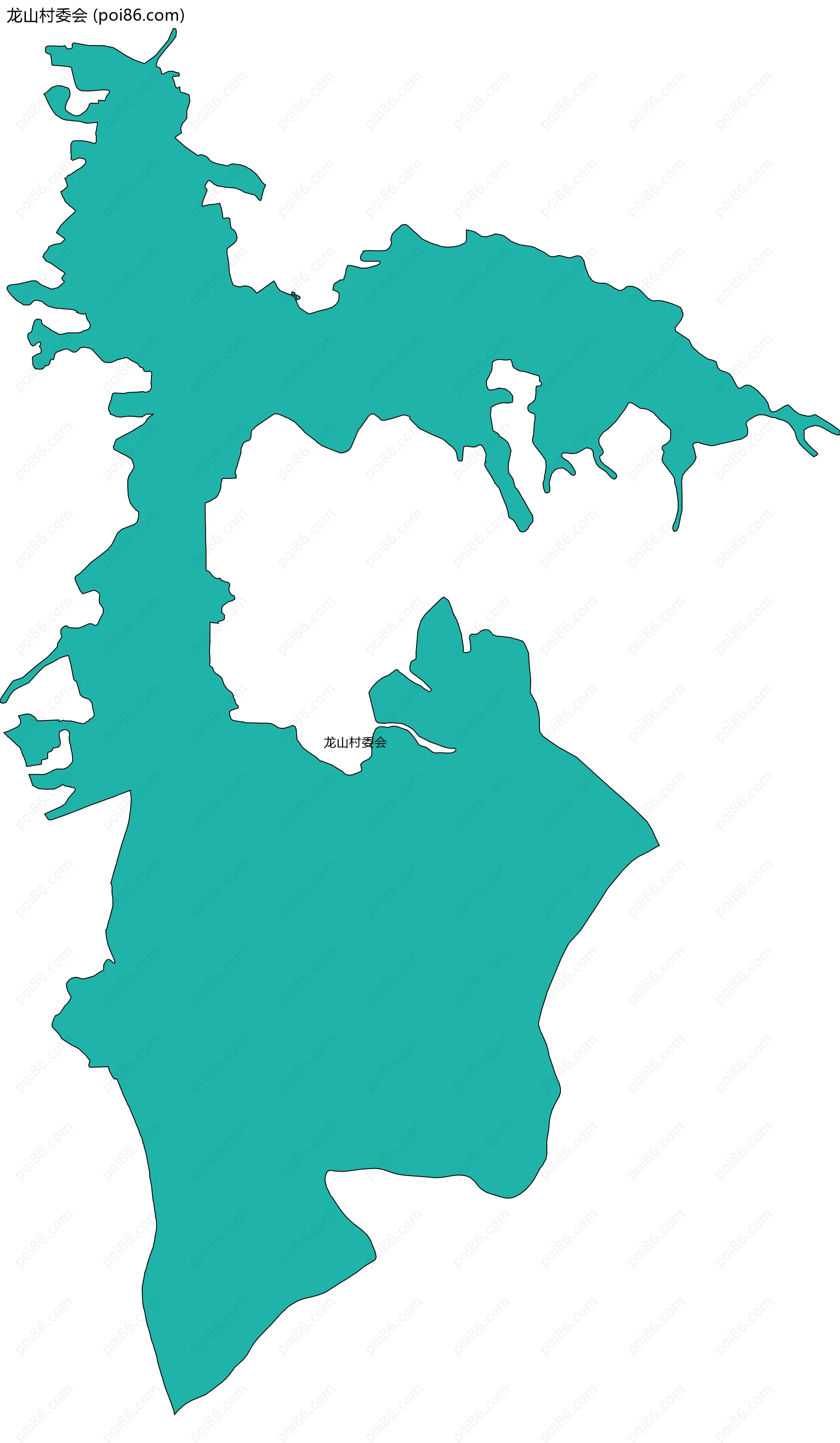 龙山村委会边界地图