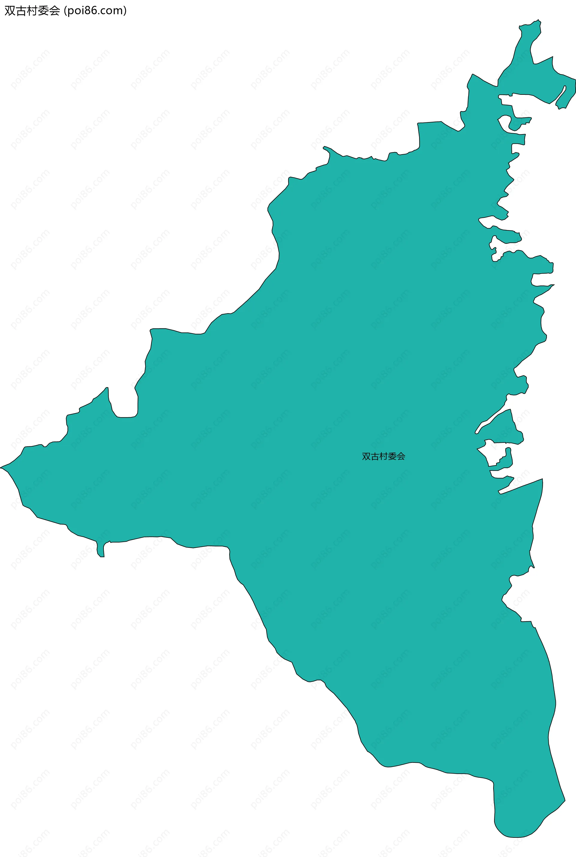 双古村委会边界地图