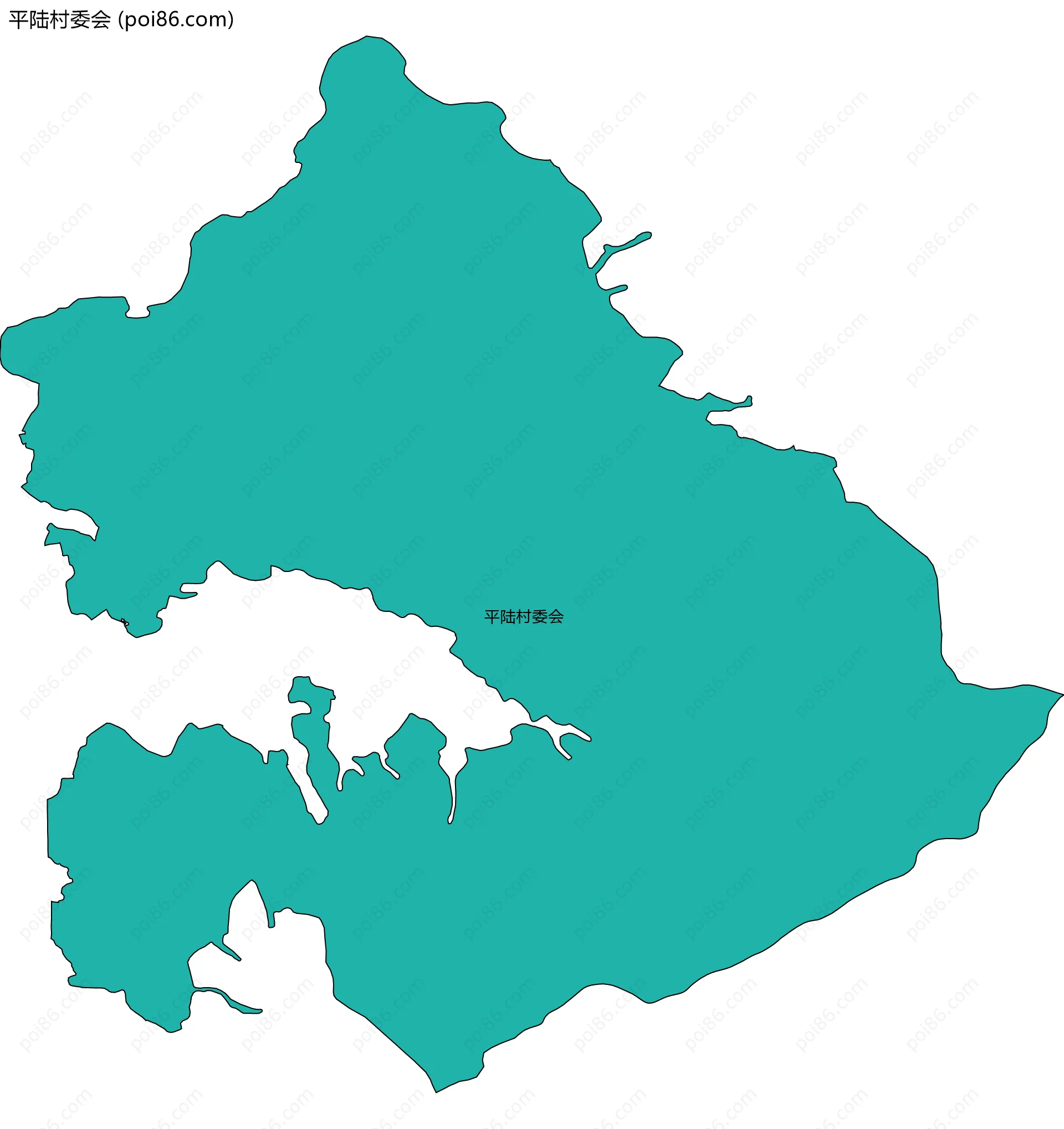 平陆村委会边界地图