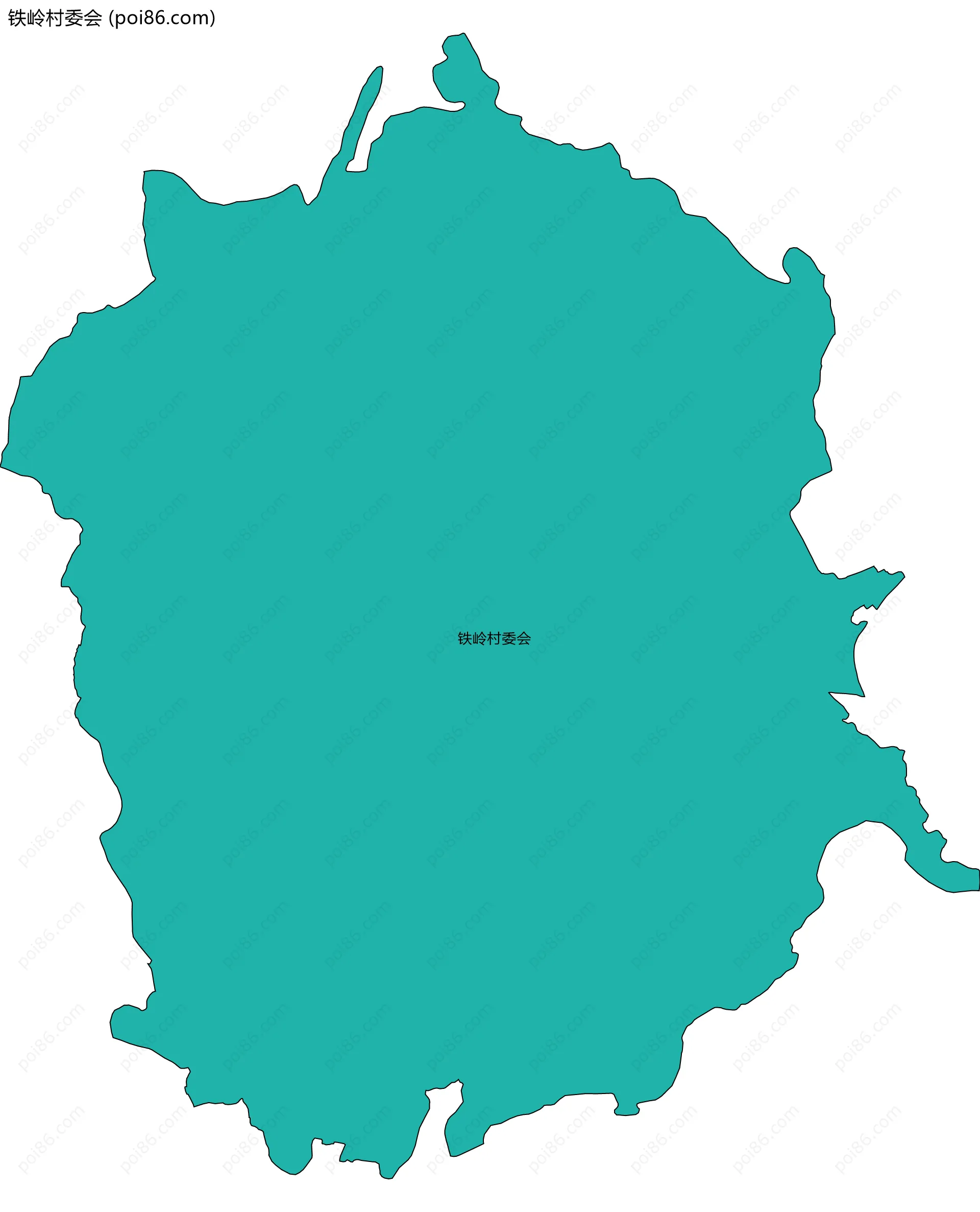 铁岭村委会边界地图