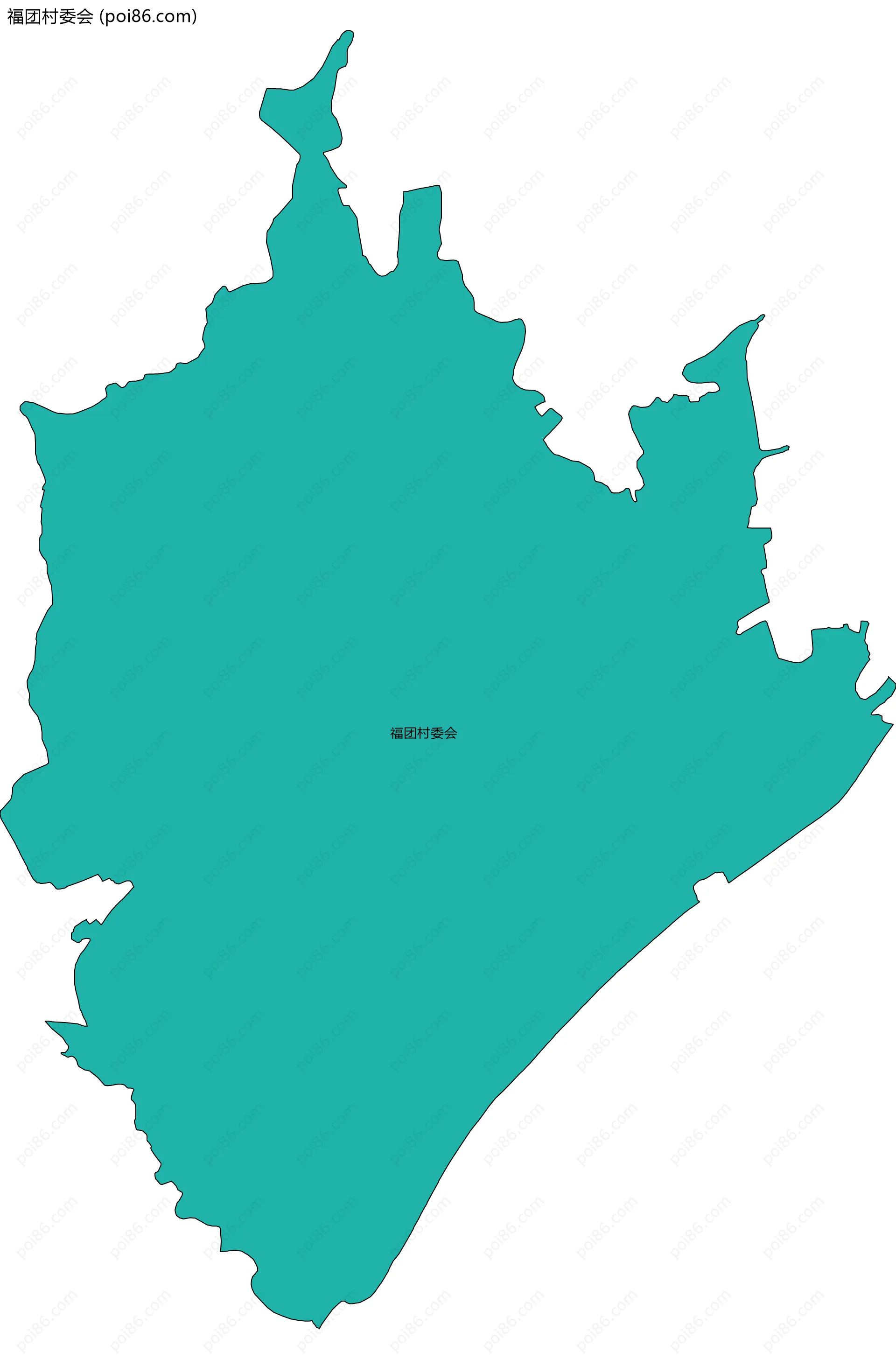 福团村委会边界地图