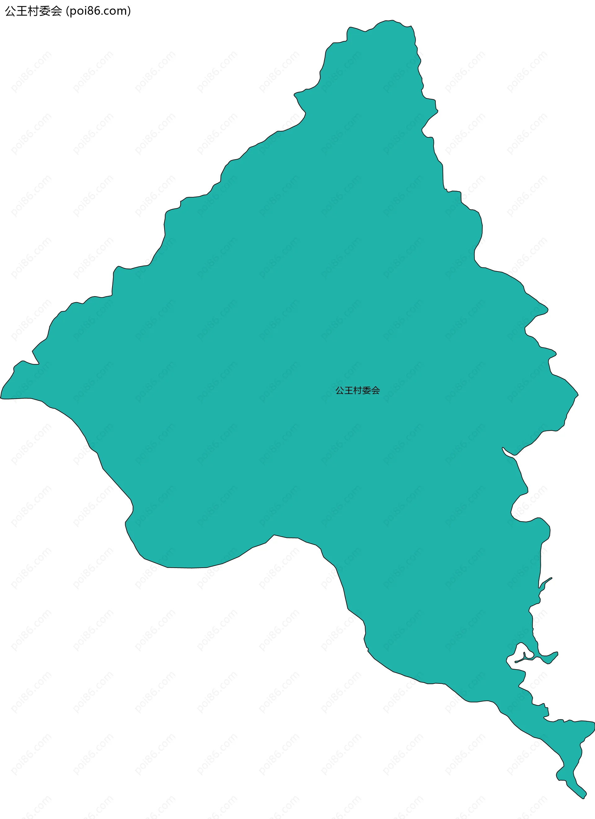 公王村委会边界地图