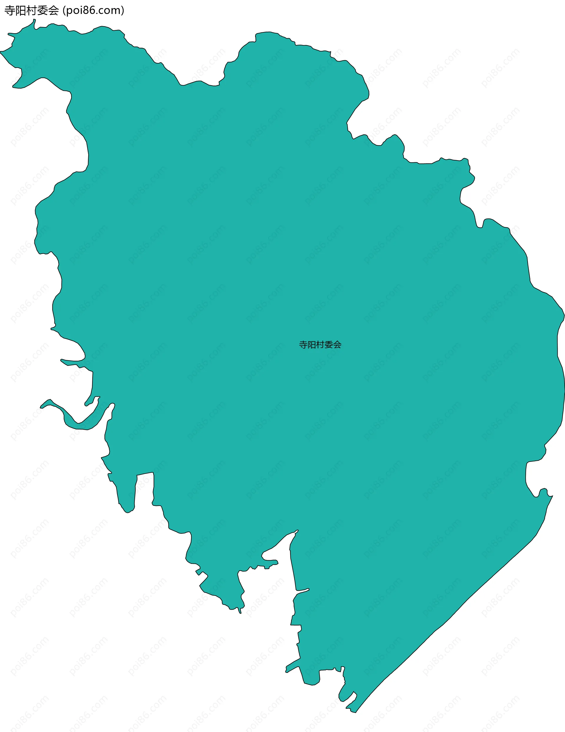 寺阳村委会边界地图