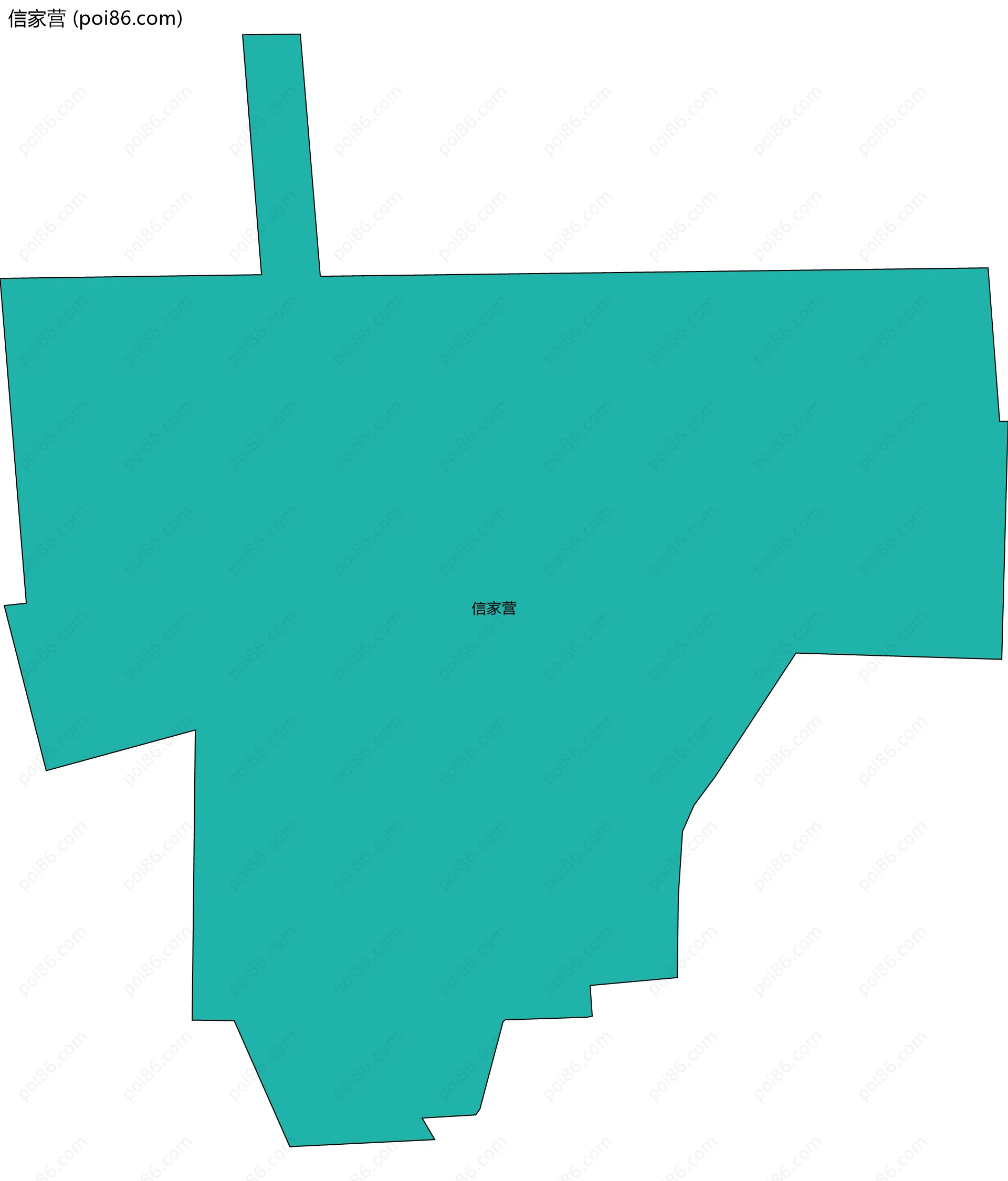 信家营边界地图