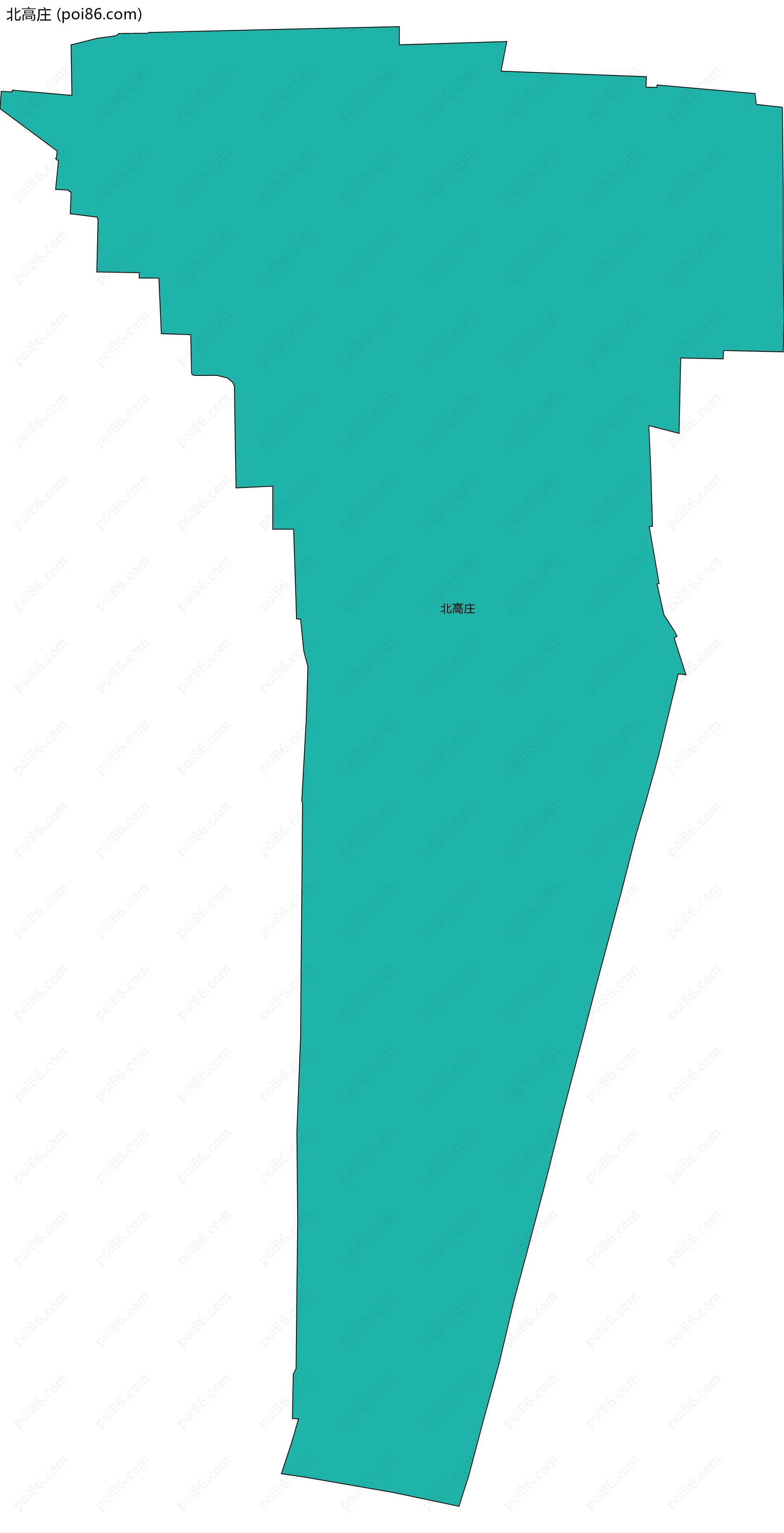 北高庄边界地图