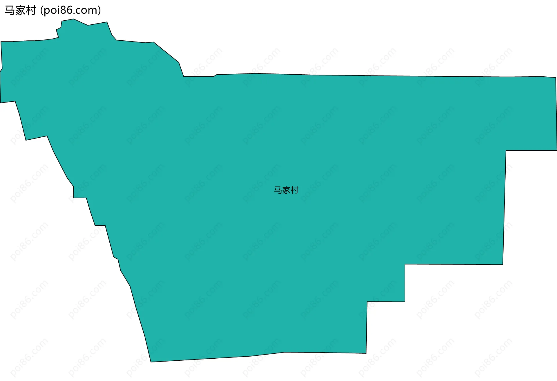 马家村边界地图