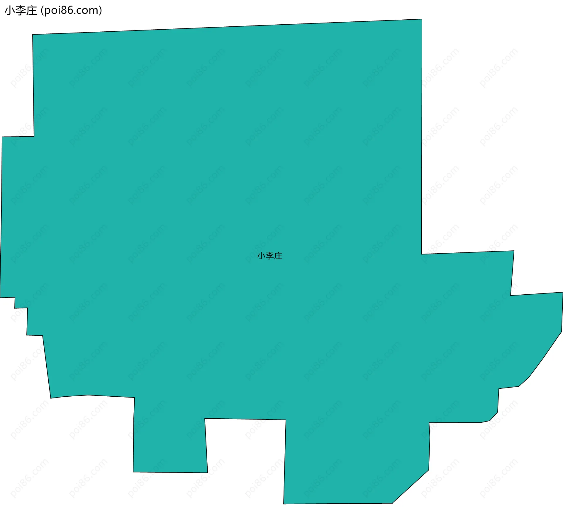小李庄边界地图