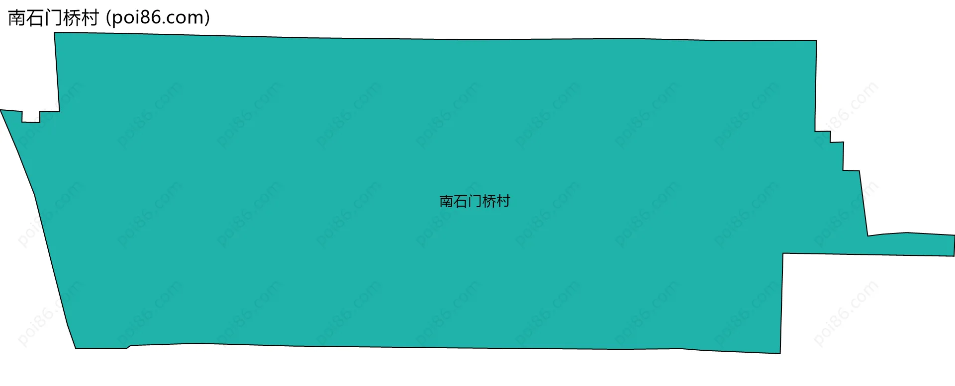 南石门桥村边界地图