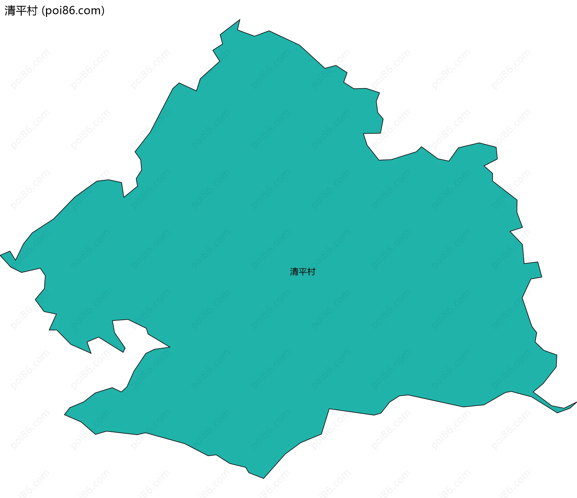 清平村边界地图