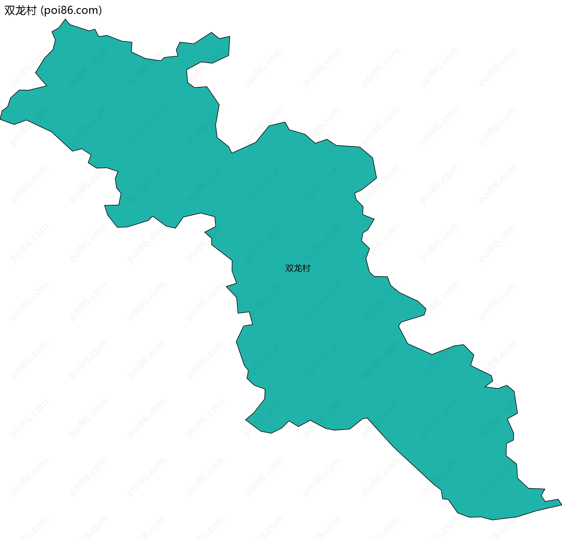 双龙村边界地图