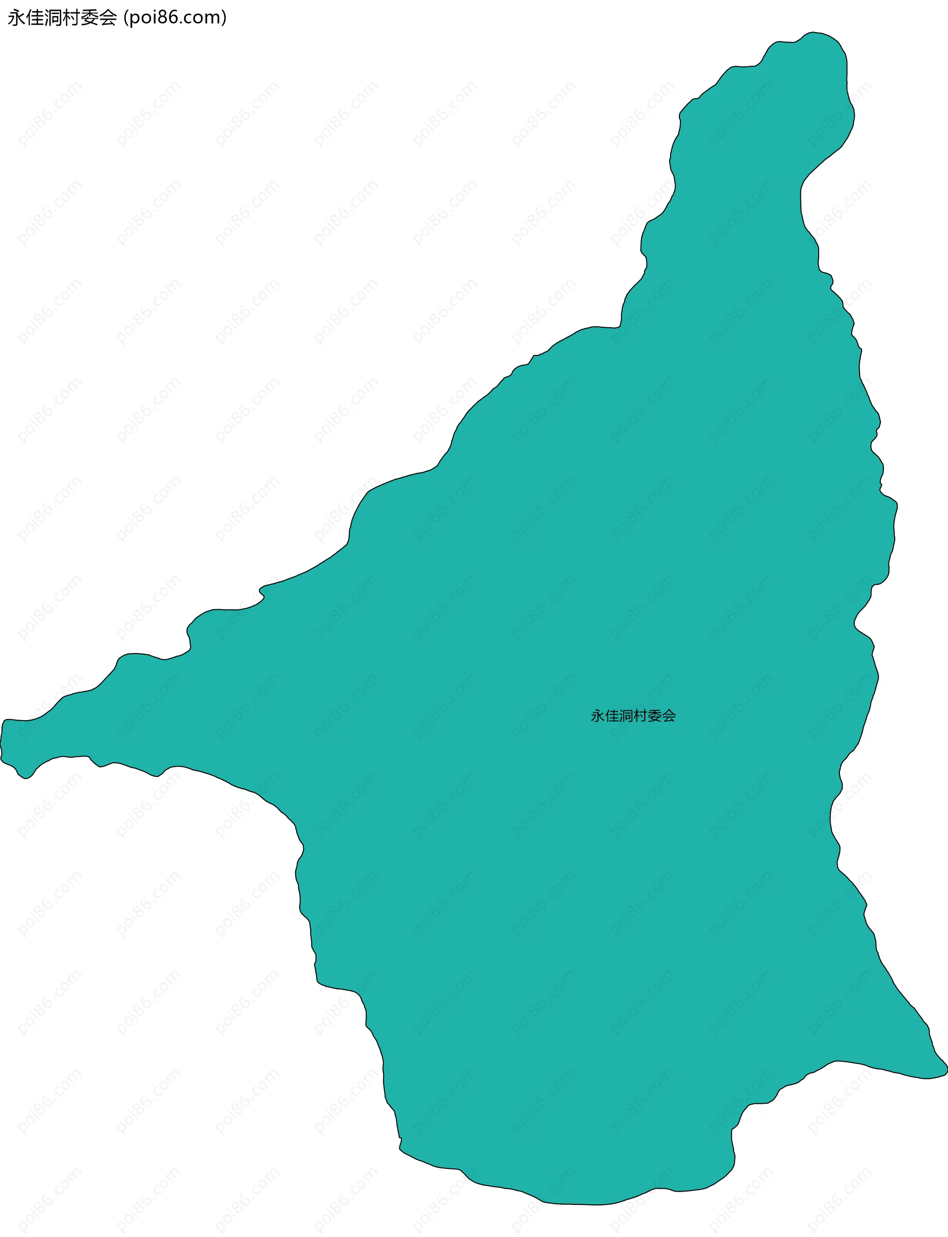 永佳洞村委会边界地图